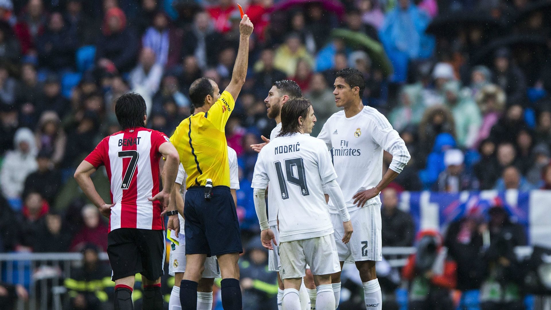 Raphael Varane Sergio Ramos Luka Modric Alvarez Izquierdo Real Madrid