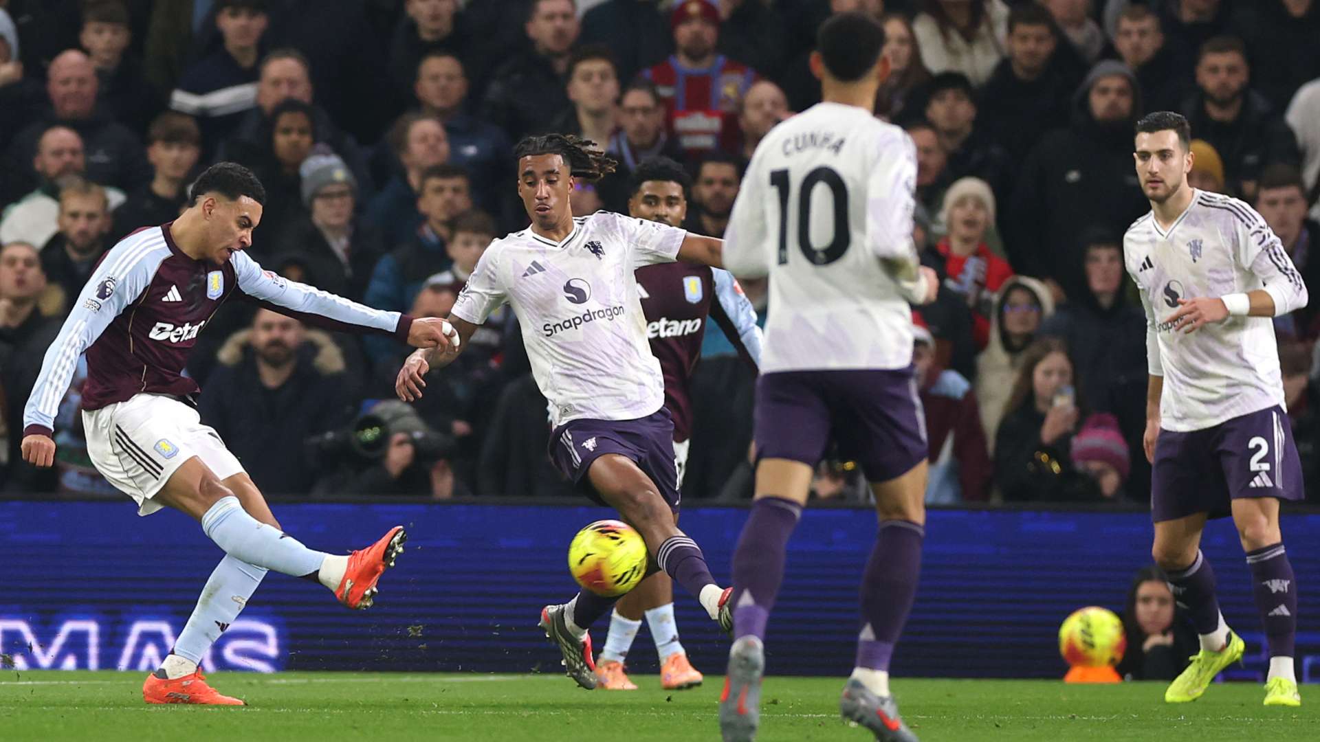 Morgan Yoro Rogers Aston Villa Manchester United 2025-26