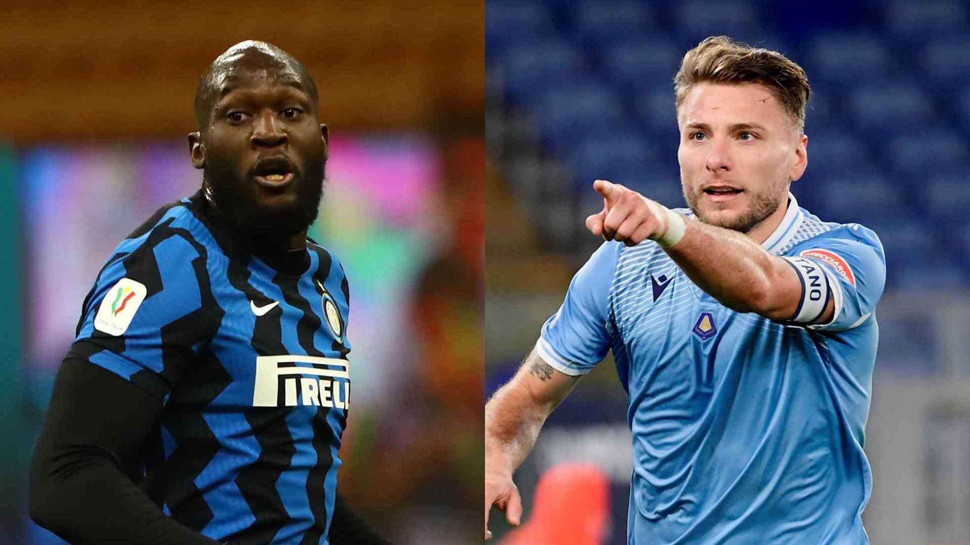 Romelu Lukaku Inter Ciro Immobile Lazio 2020-21