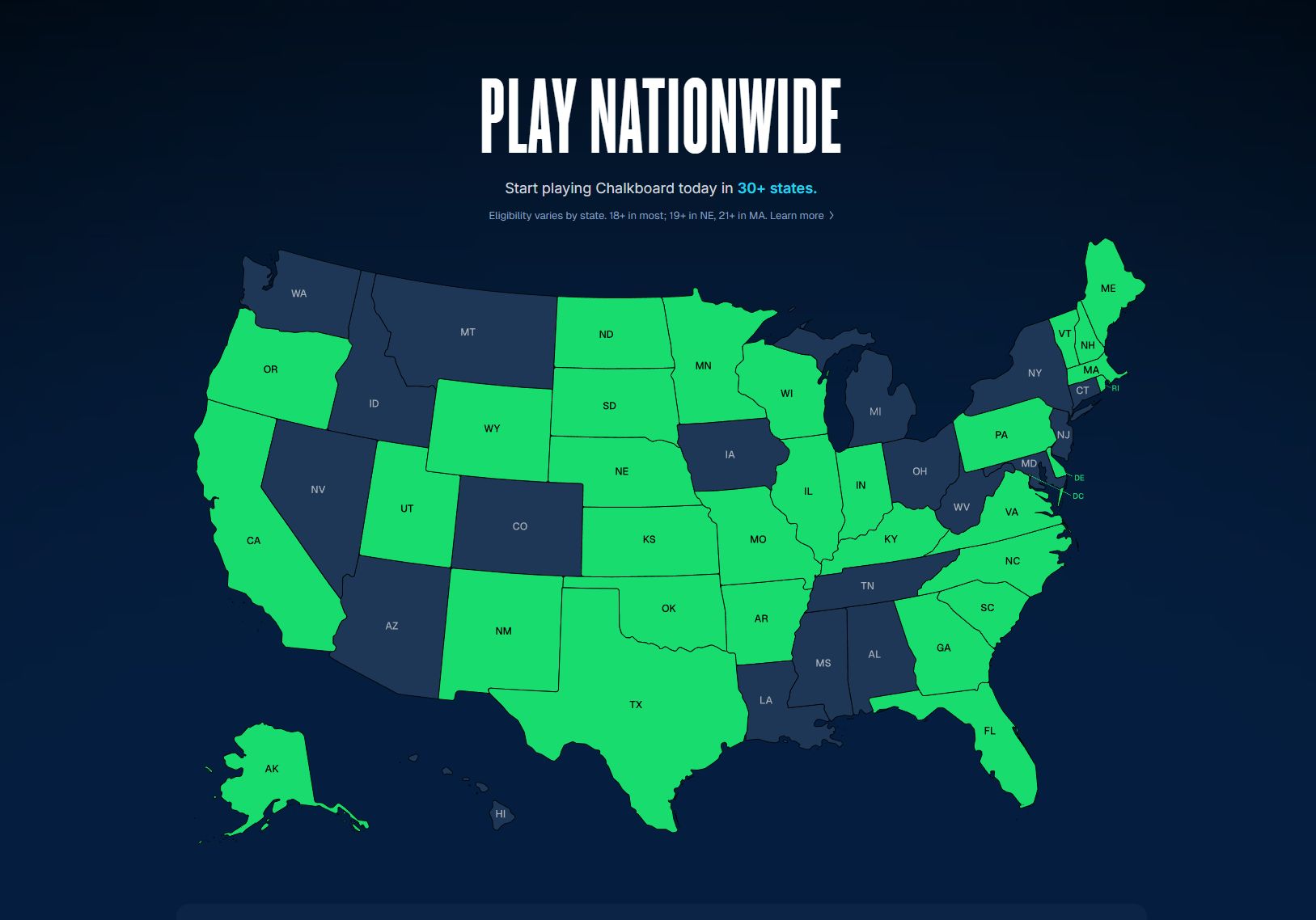 chalkboard legal states