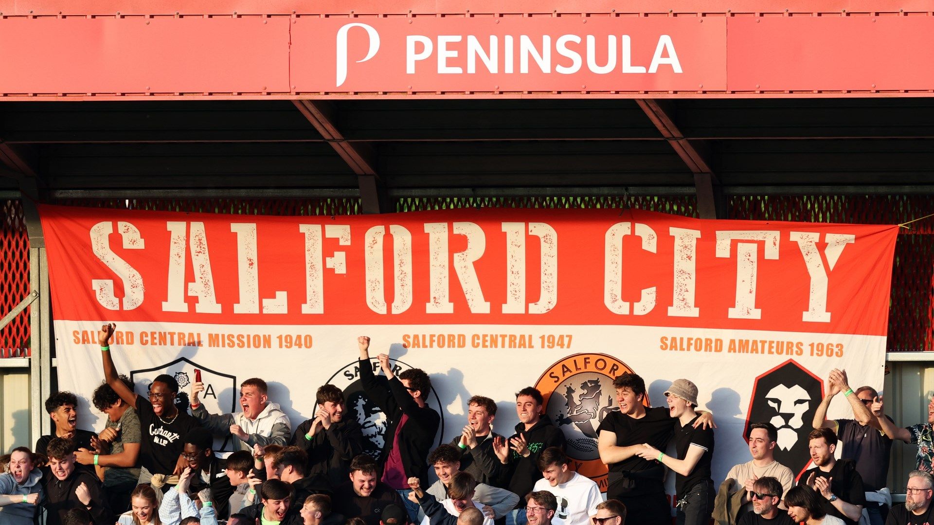 Salford City supporters fans