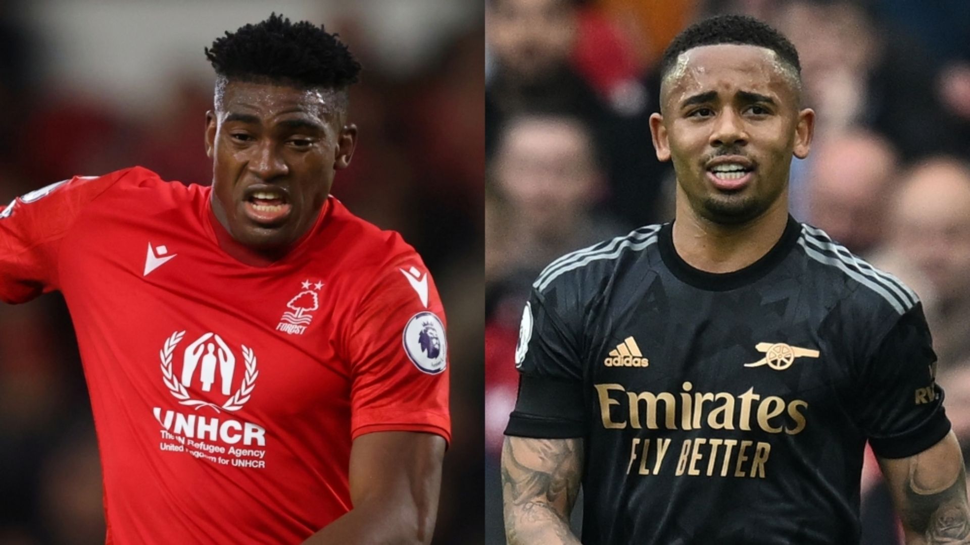 Taiwo Awoniyi Nottingham Forest Gabriel Jesus Arsenal