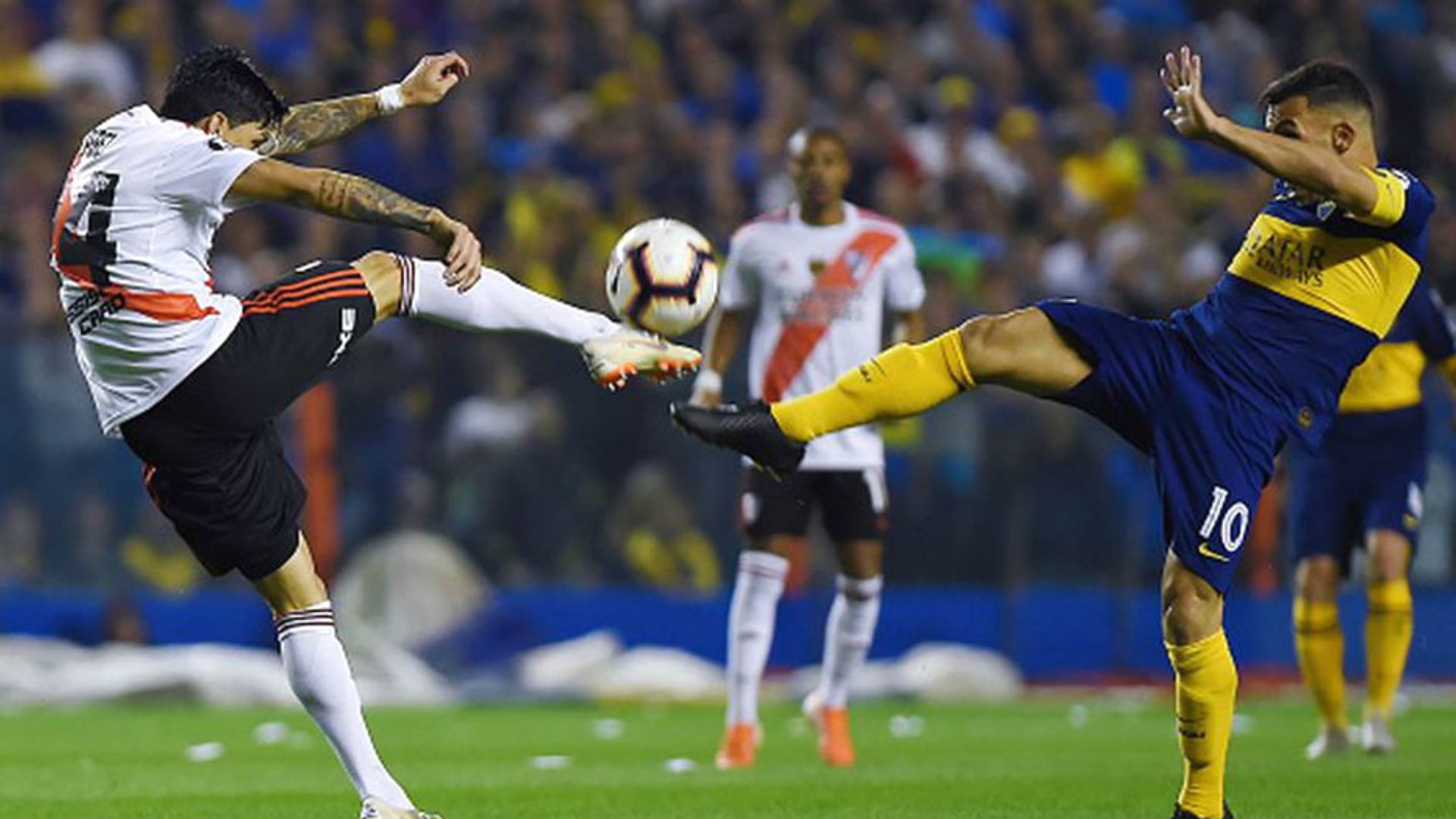 Carlos Tevez Enzo Perez Boca Juniors River Plate Copa Libertadores 2019