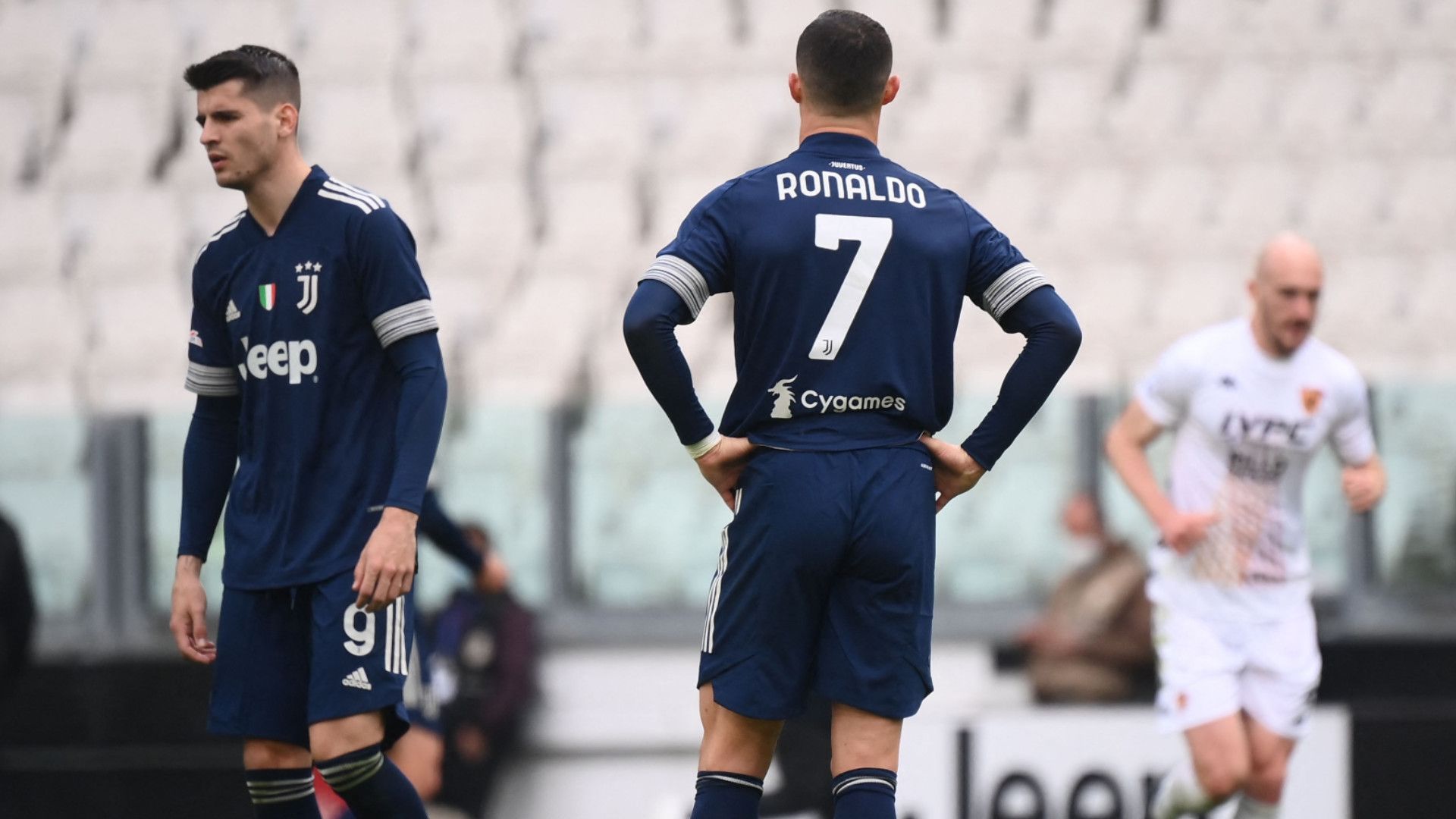 Alvaro Morata Cristiano Ronaldo Juventus Benevento Serie A