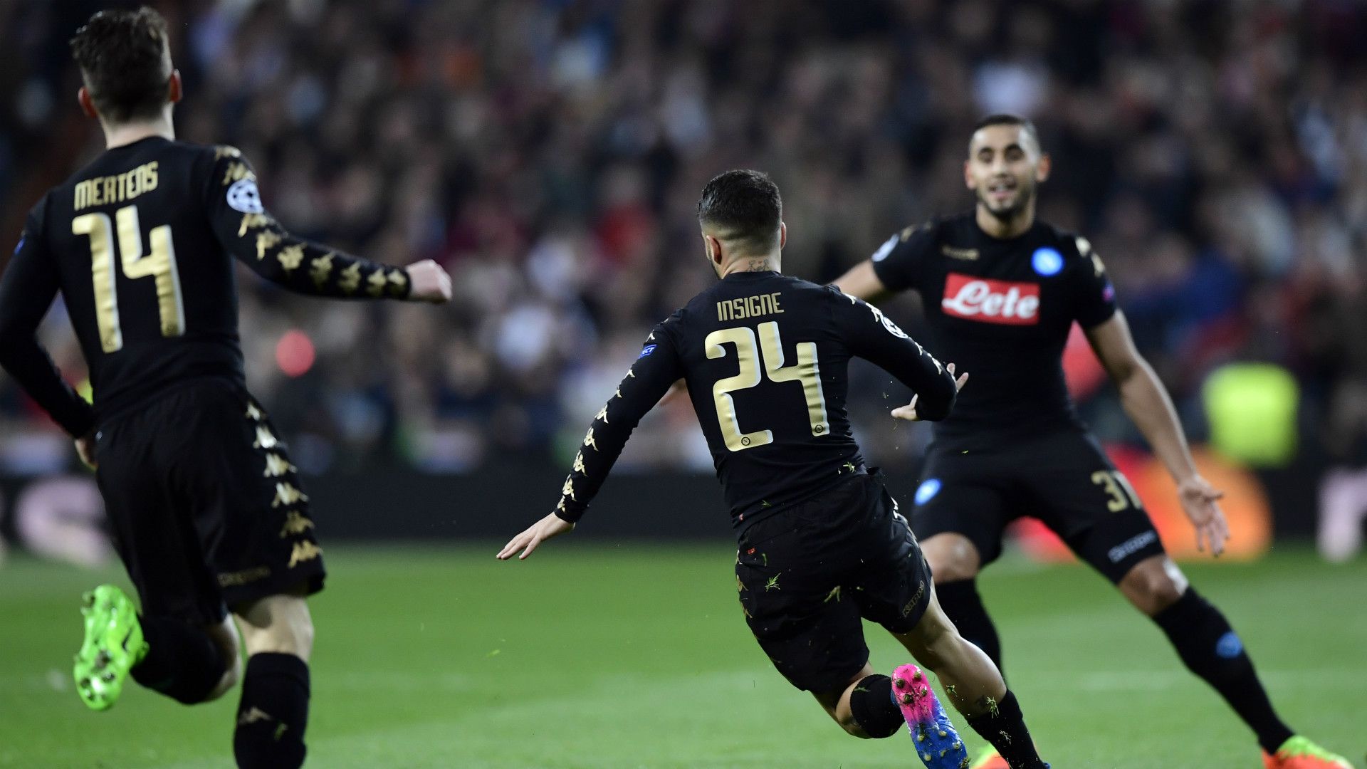 Lorenzo Insigne Mertens Real Madrid Napoli Champions League