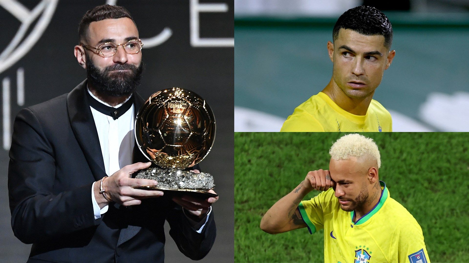 Karim Benzema Cristiano Ronaldo Neymar Ballon d'Or GFX