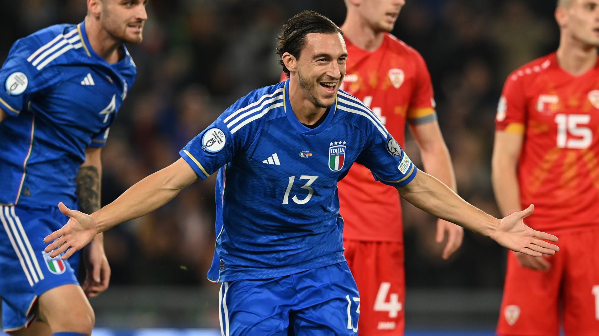 Matteo Darmian Italy North Macedonia UEFA EURO 2024 European qualifier
