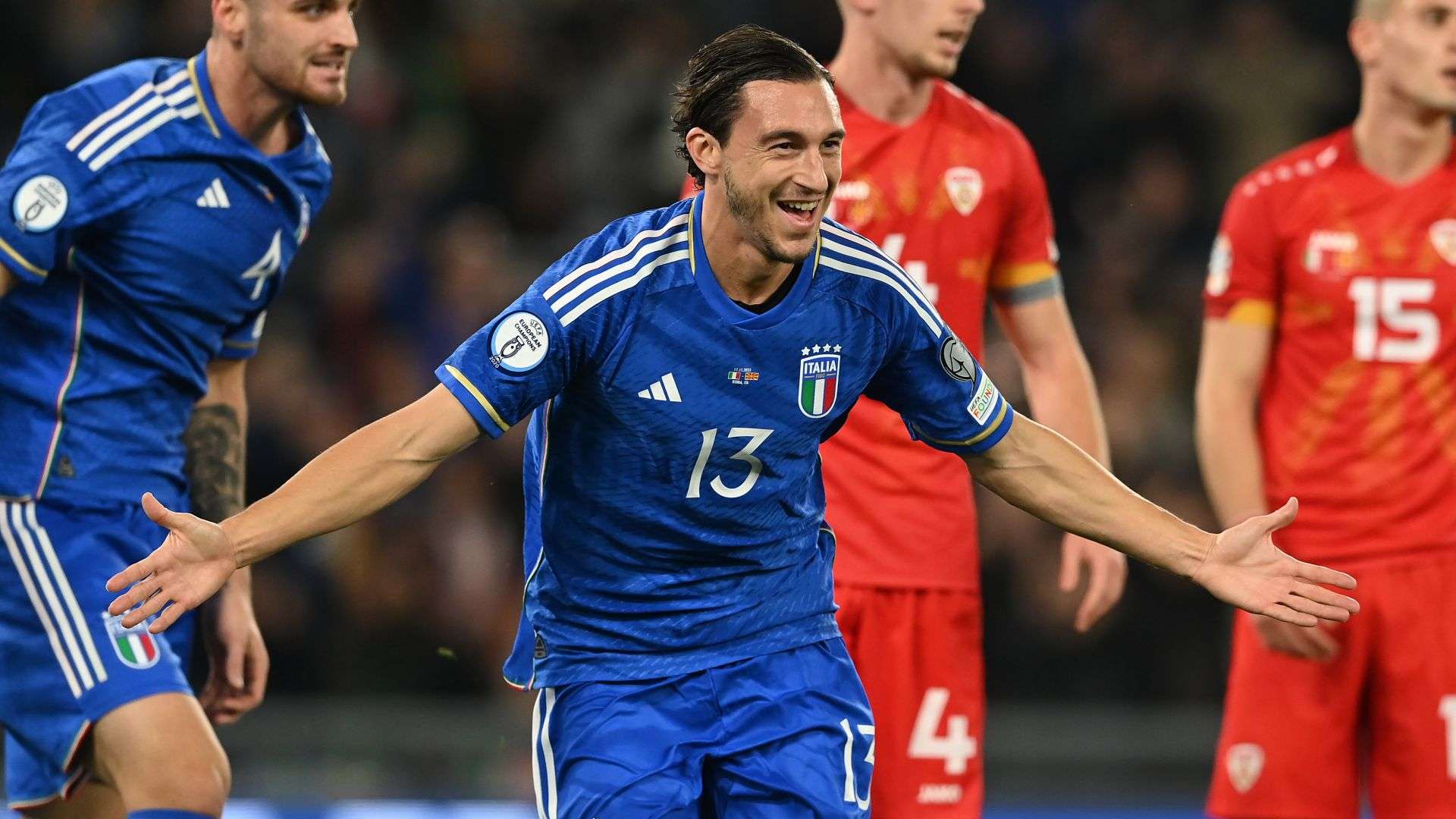 Matteo Darmian Italy North Macedonia UEFA EURO 2024 European qualifier