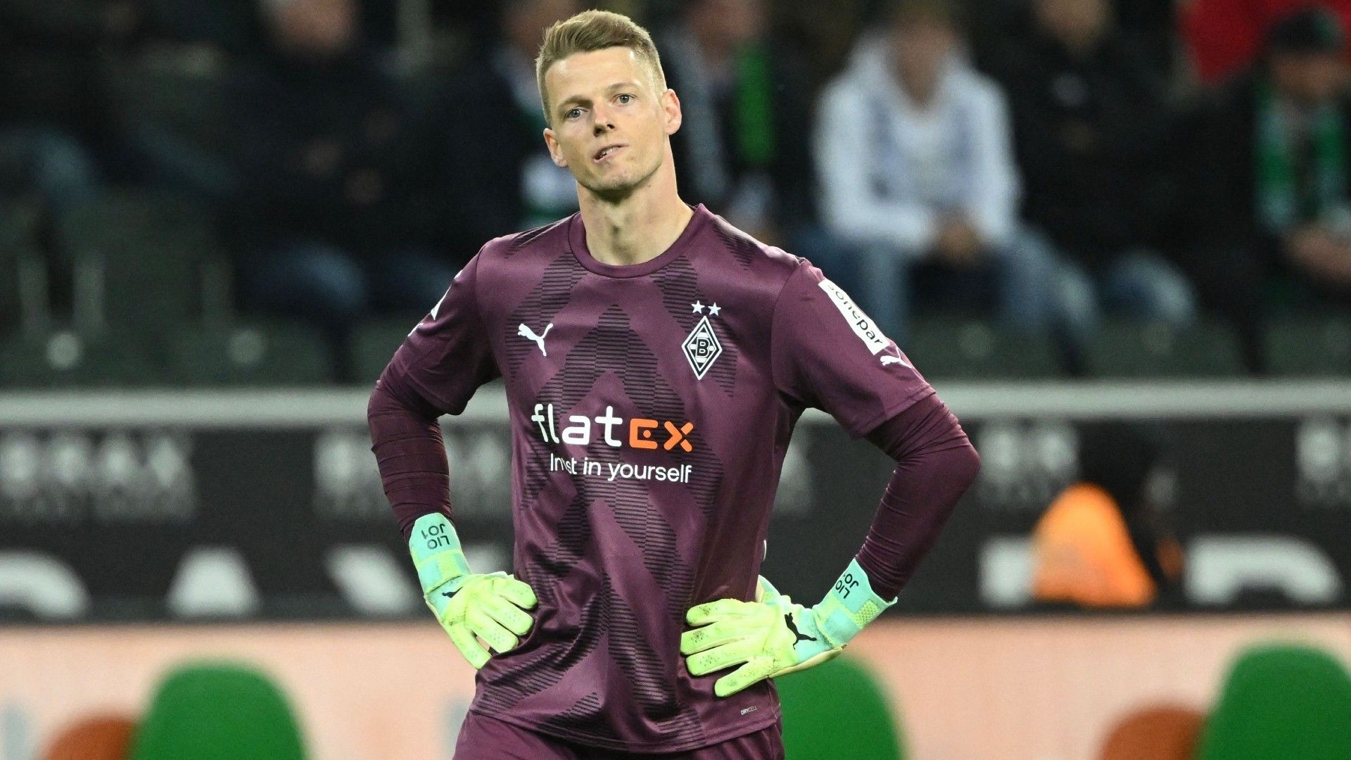 Moenchengladbach's Swiss goalkeeper Jonas Omlin
