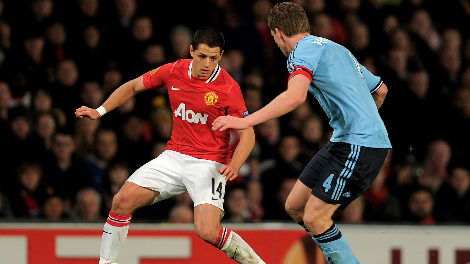 Javier Hernandez, Manchester United, Europa League, 02232012