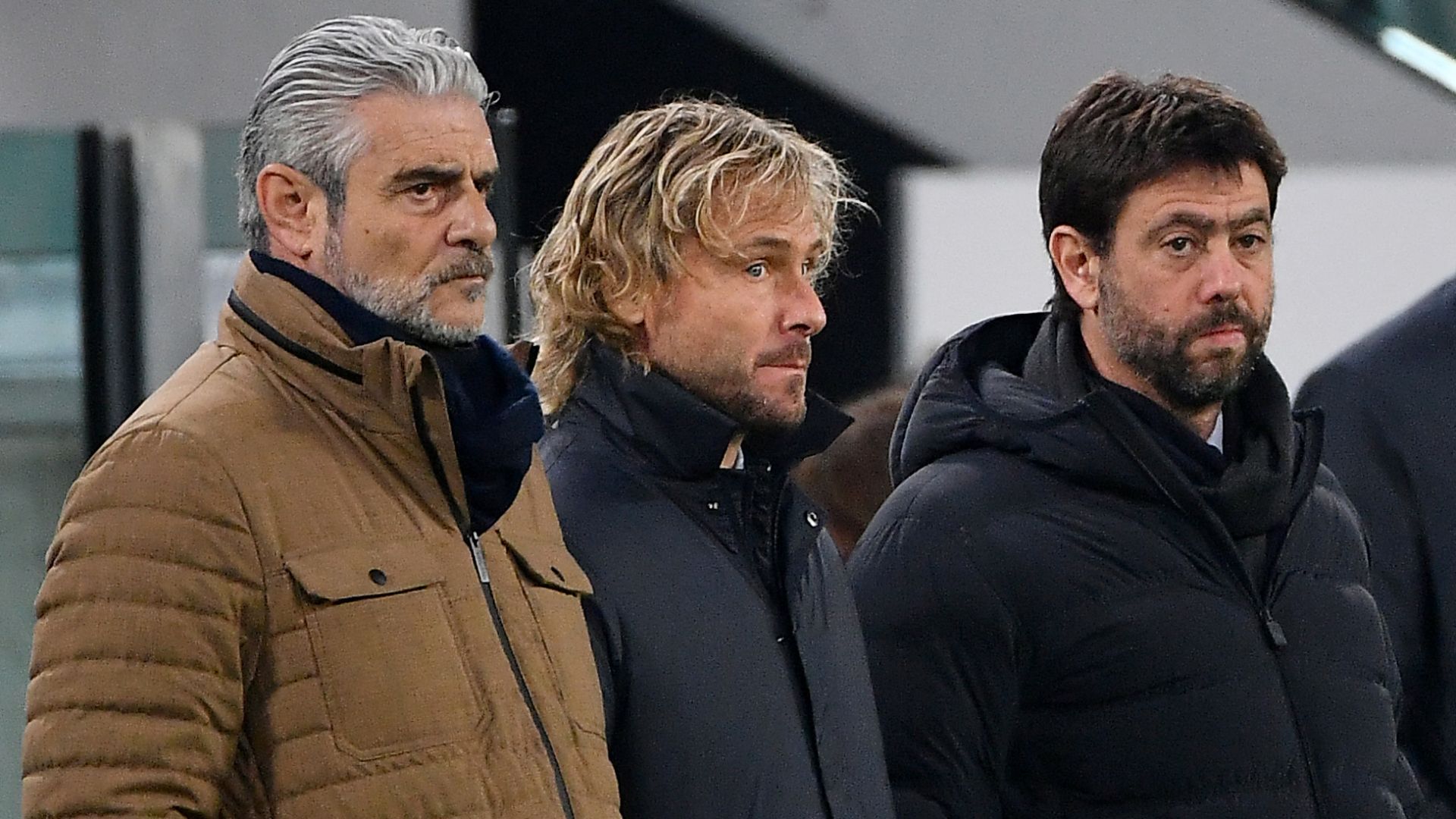 Maurizio Arrivabene Pavel Nedved Andrea Agnelli Juventus