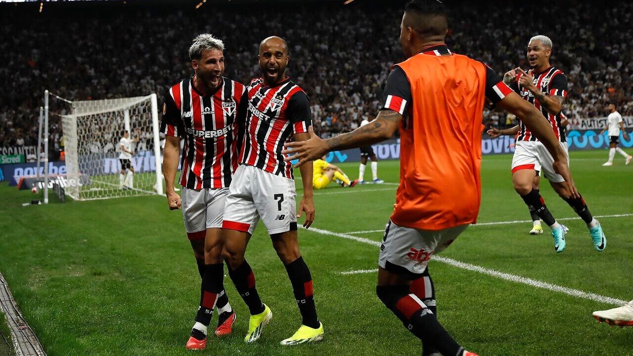 Lucas Moura e Calleri, Corinthians x São Paulo, Paulistão 2024