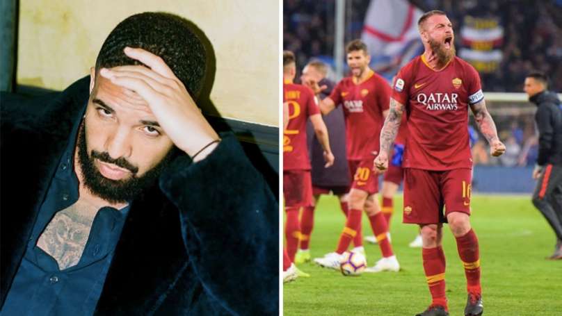 Drake with AS Roma