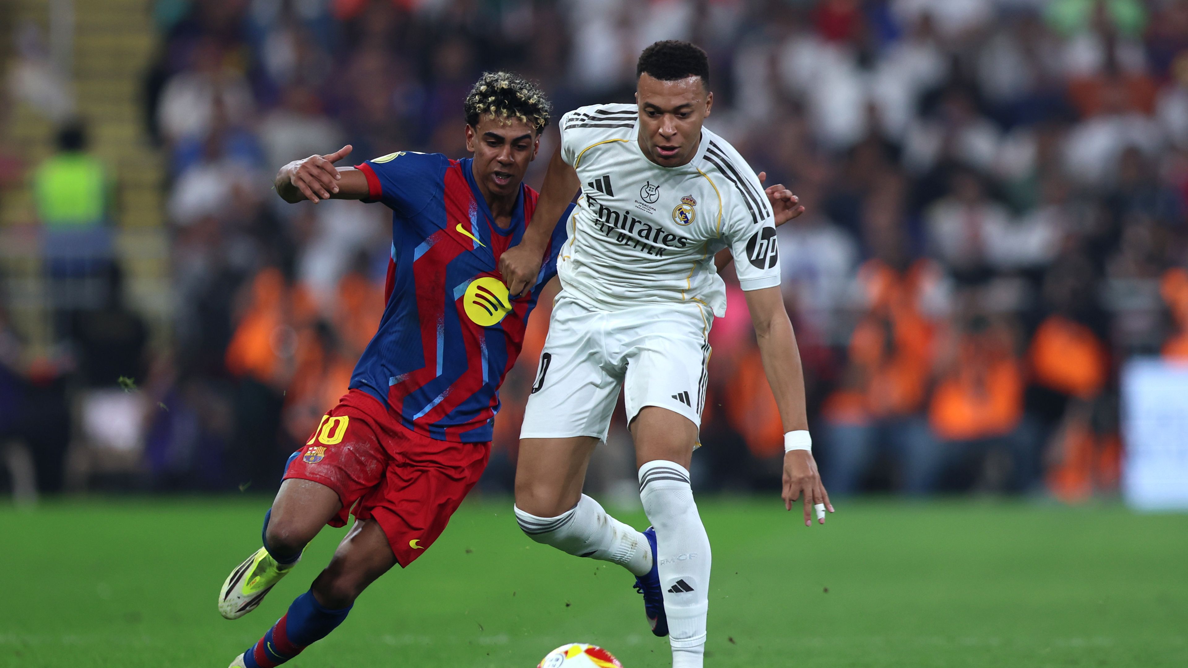el clasico Kylian Mbappe  Lamine Yamal 