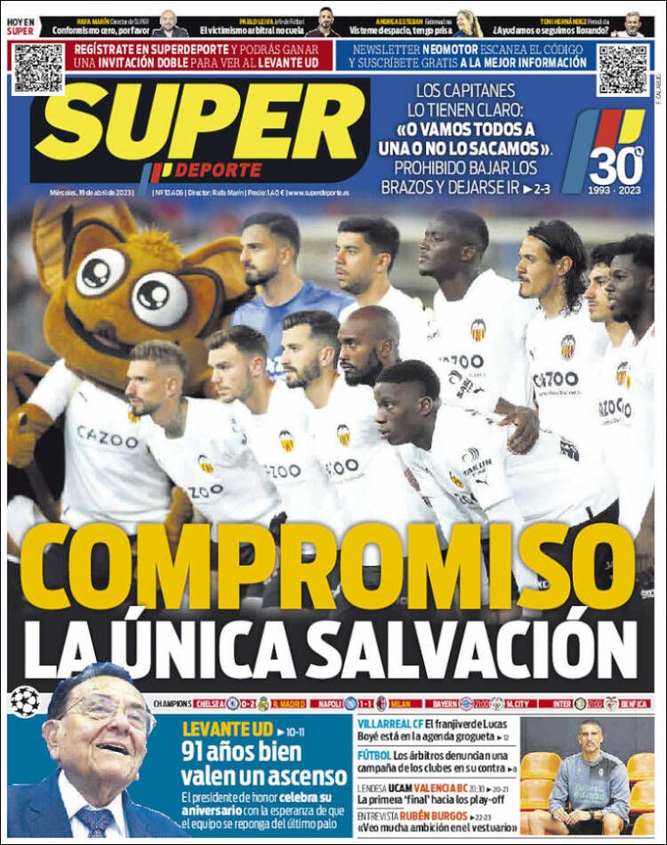 Las portadas 19 de abril 2023