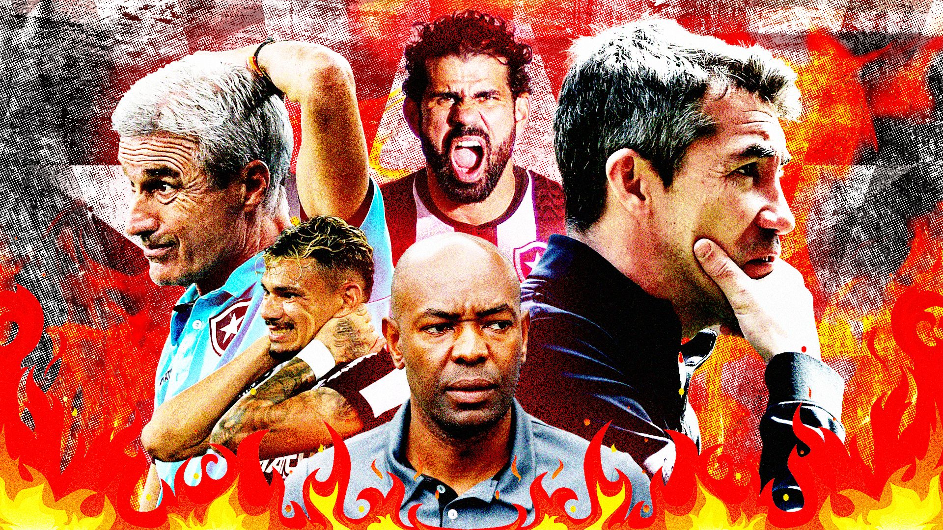 GFX Botafogo Bruno Lage Luis Castro