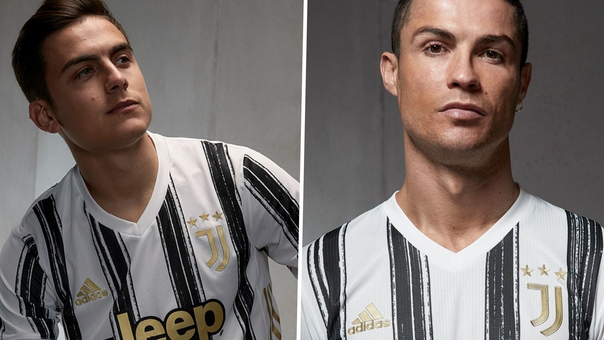 Paulo Dybala Cristiano Ronaldo Juventus home kit 2020-21