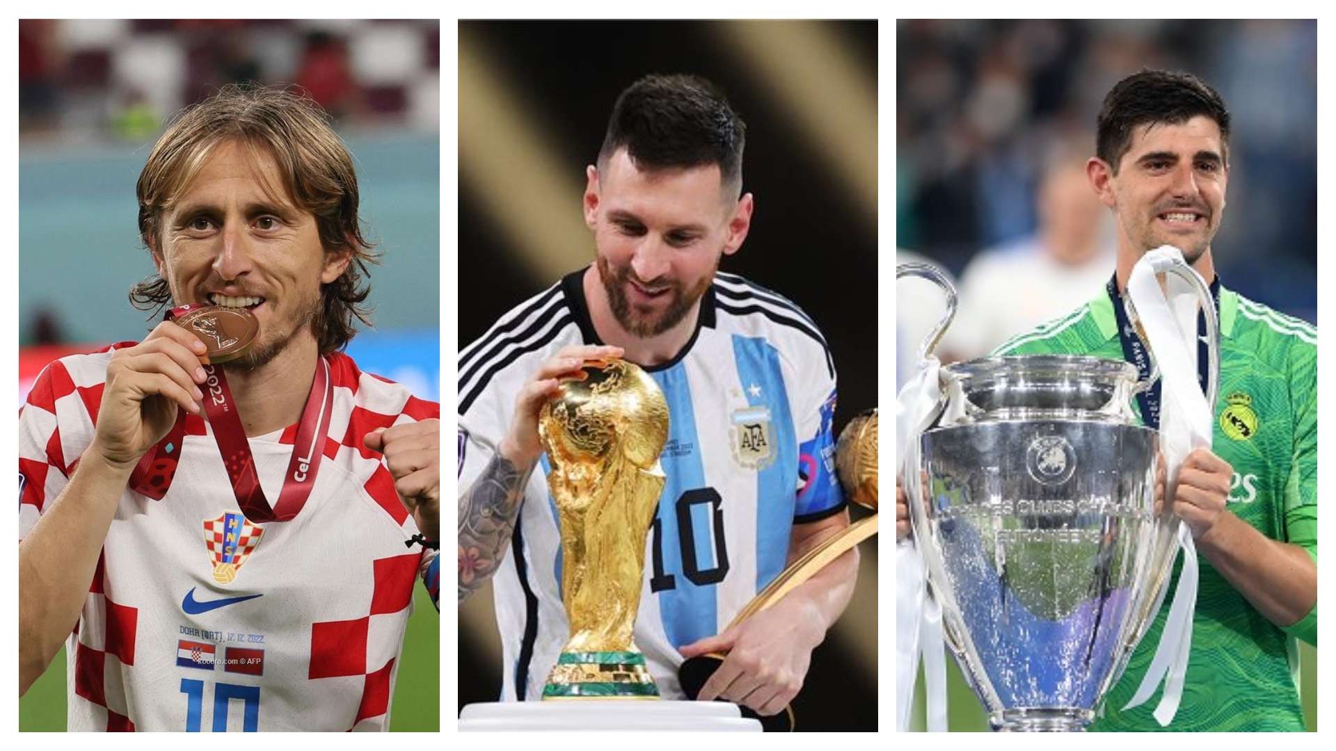 Luka Modric - Lionel Messi - Thibaut Courtois