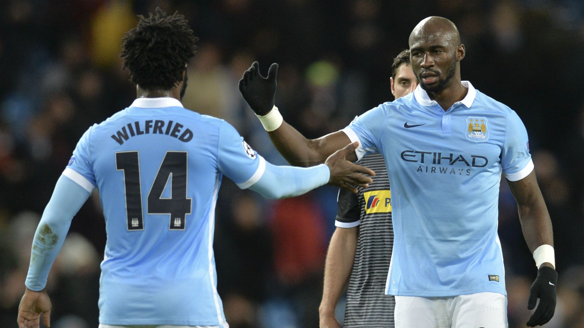 Wilfried Bony Eliaquim Mangala manchester City