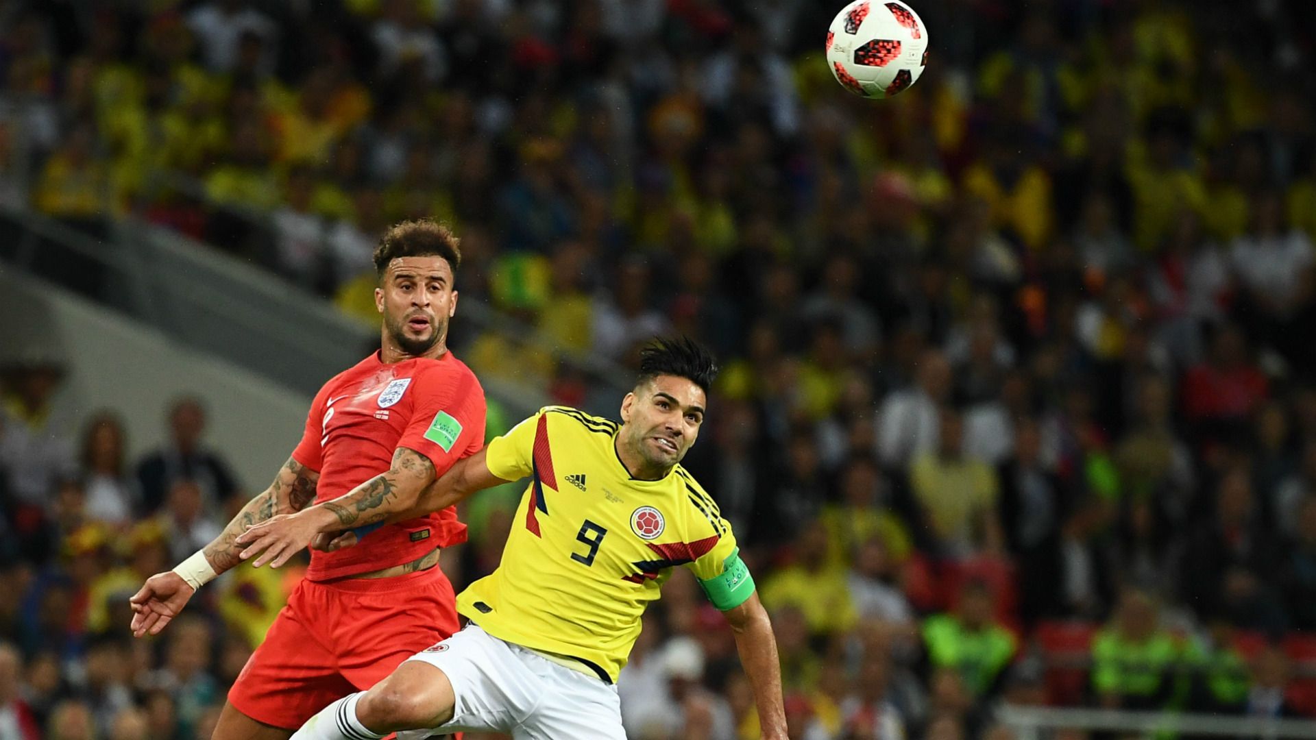 Walker Falcao Colombia England WC Russia 03072018