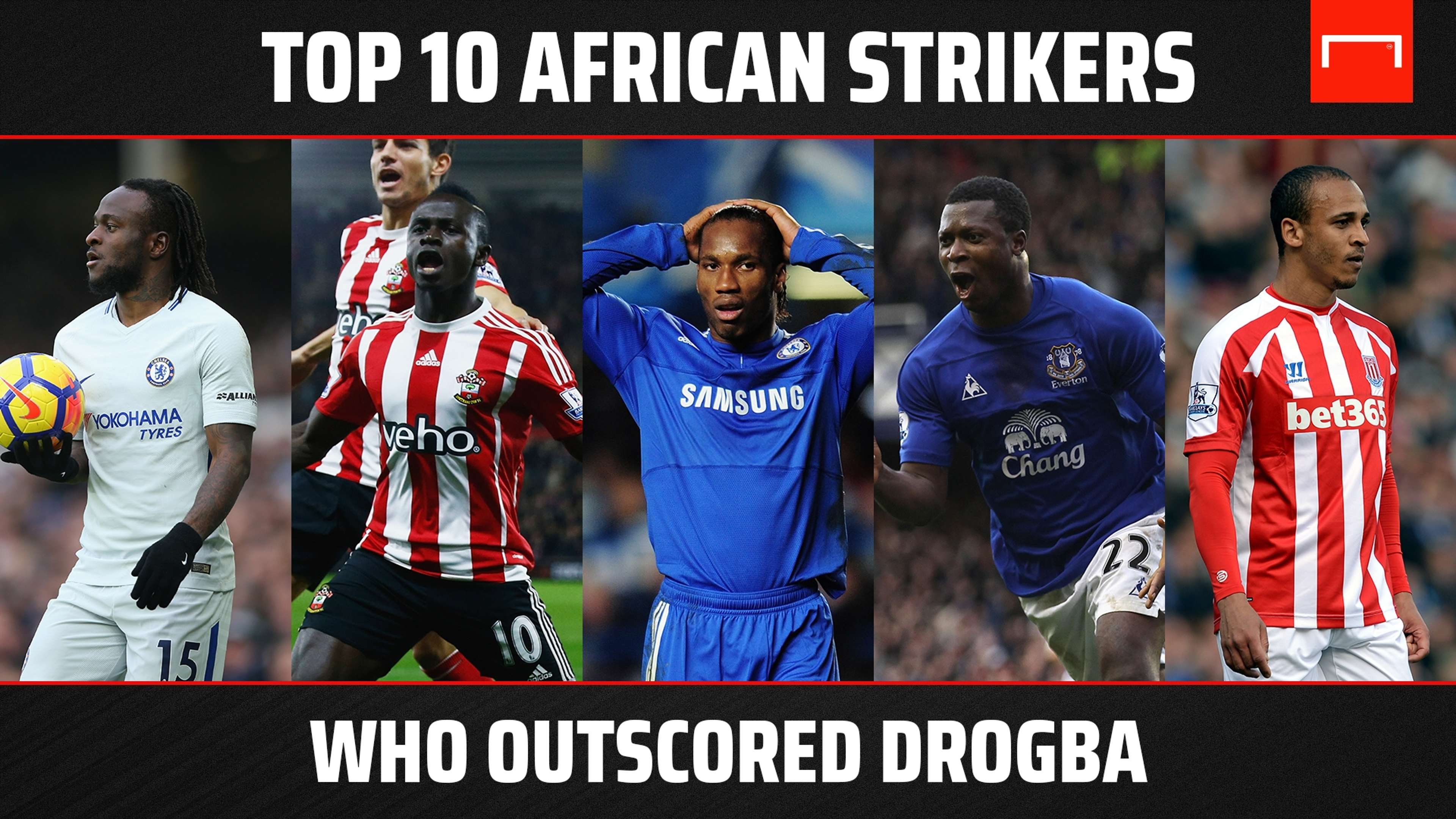 African strikers who outscored Drogba
