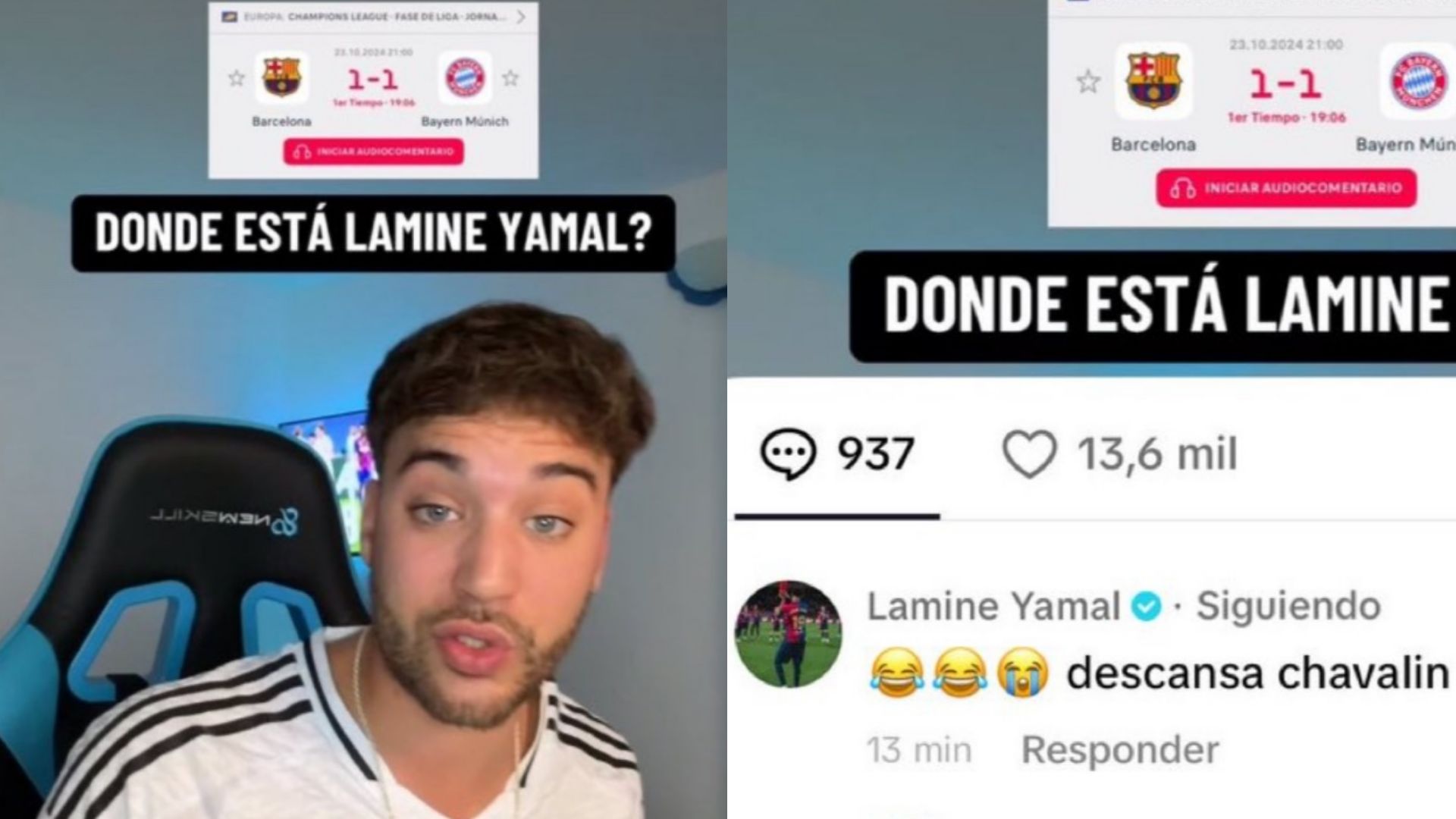 Lamine Yamal response Real Madrid TikTok