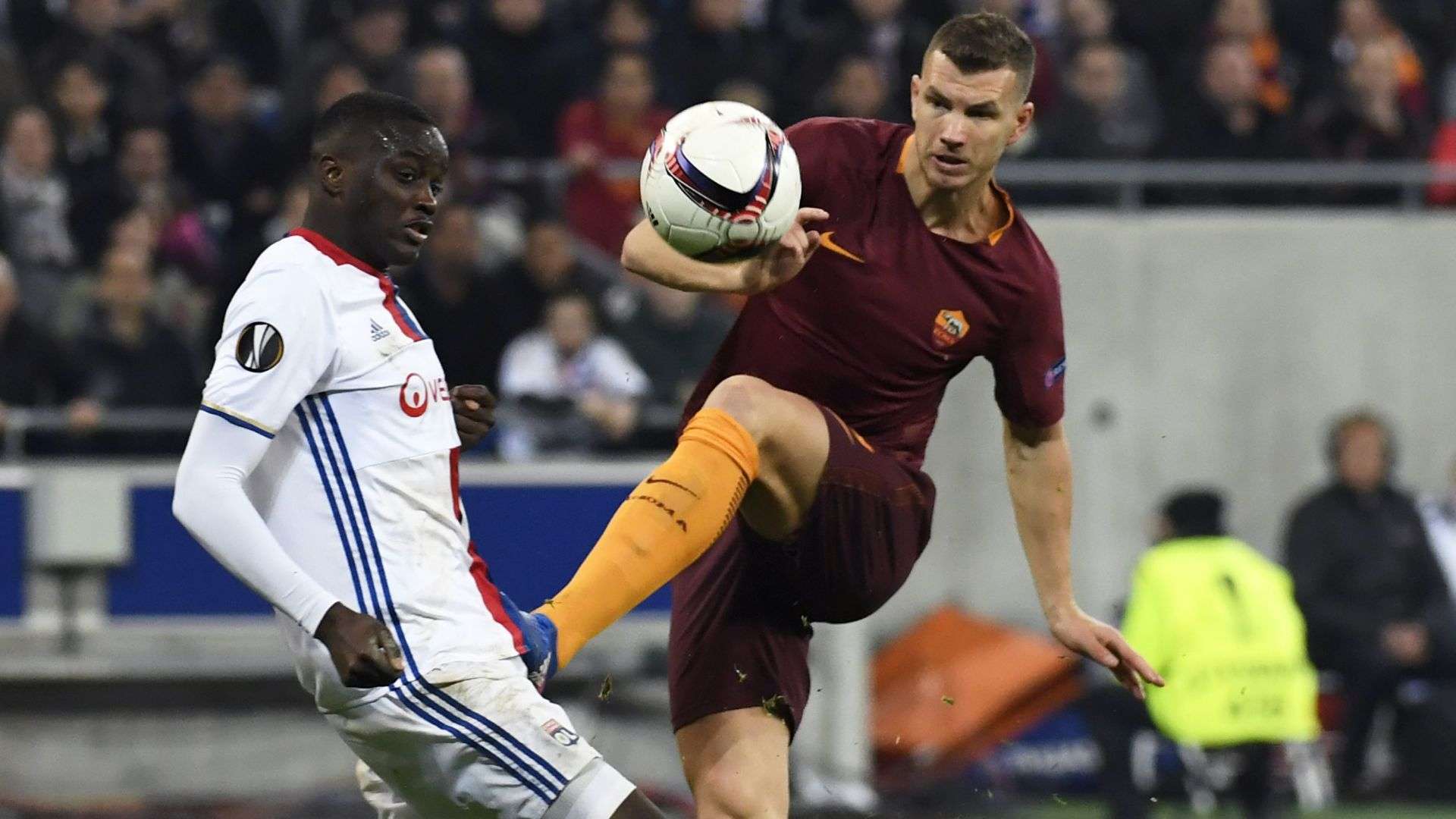 Edin Dzeko Lyon Roma Europa League