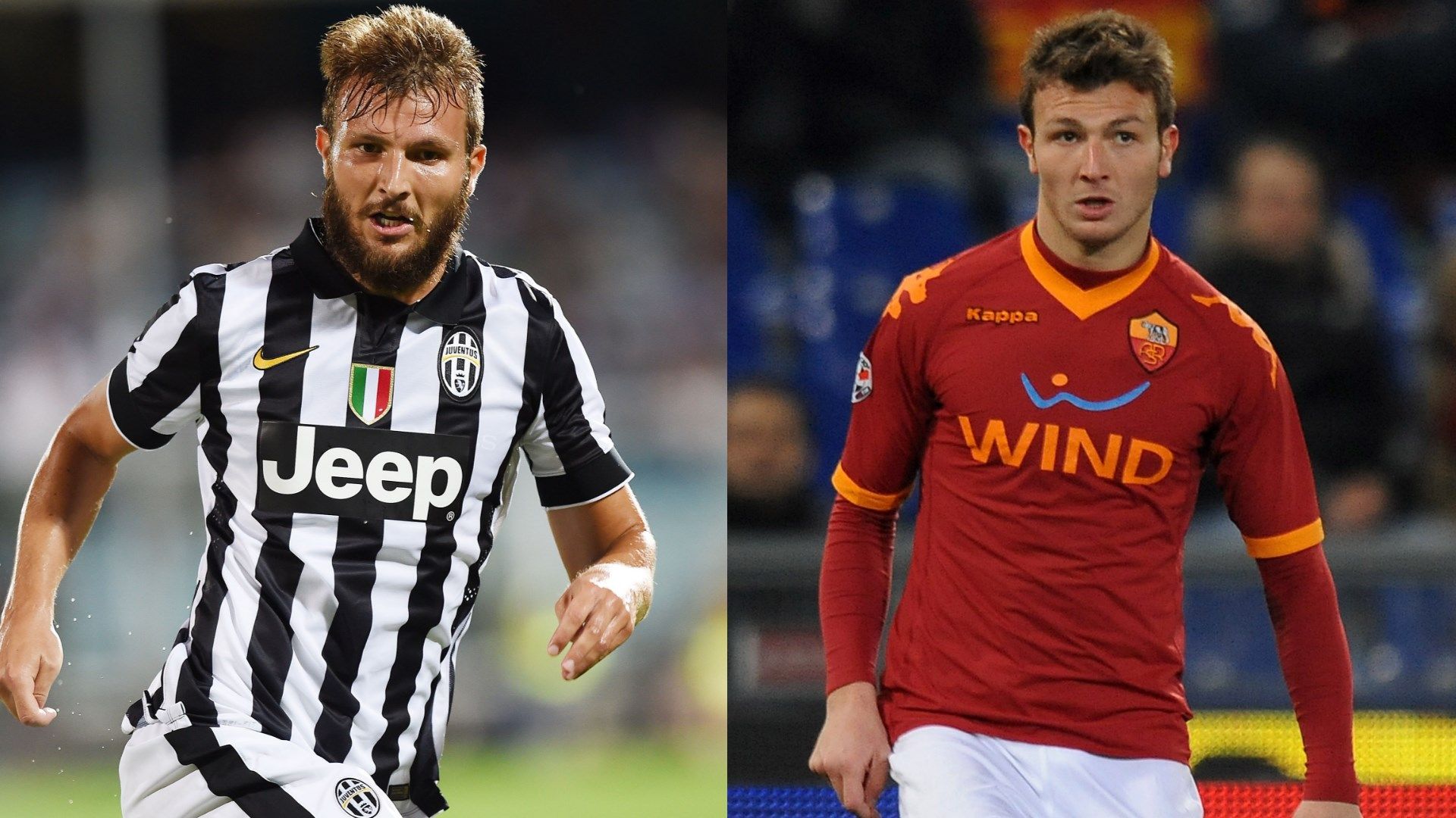 Marco Motta collage Juve Roma