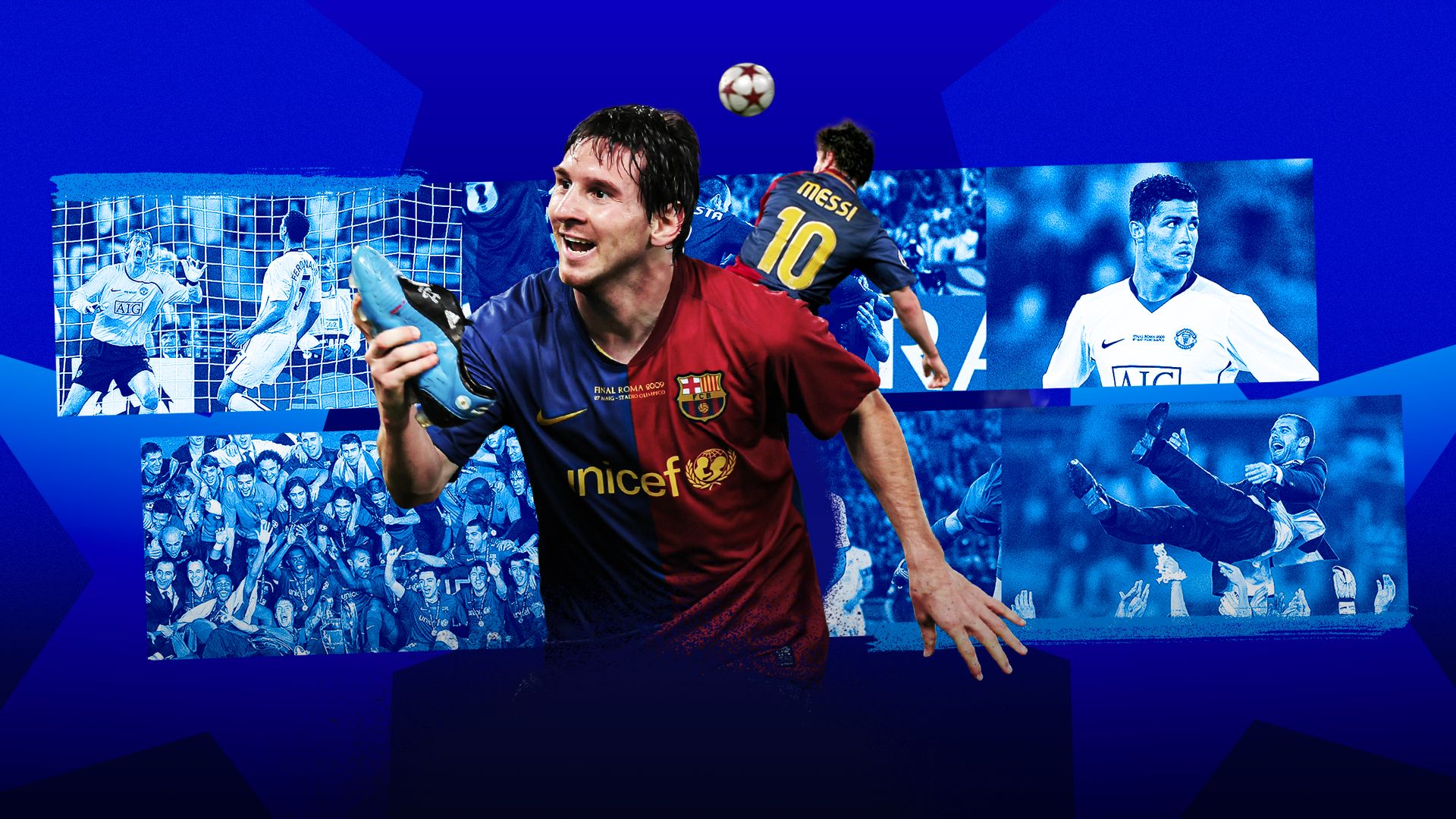 GFX Lionel Messi 2009 Champions League