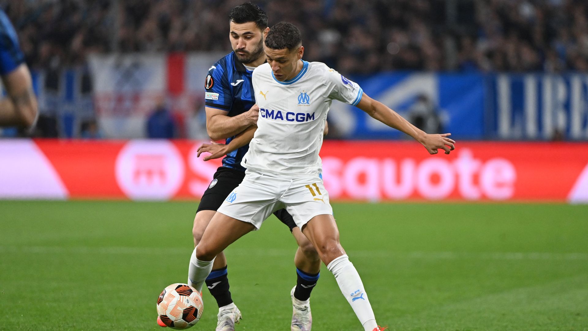 Amine Harit Sead Kolasinac Marseille Atalanta Europa League 02052024