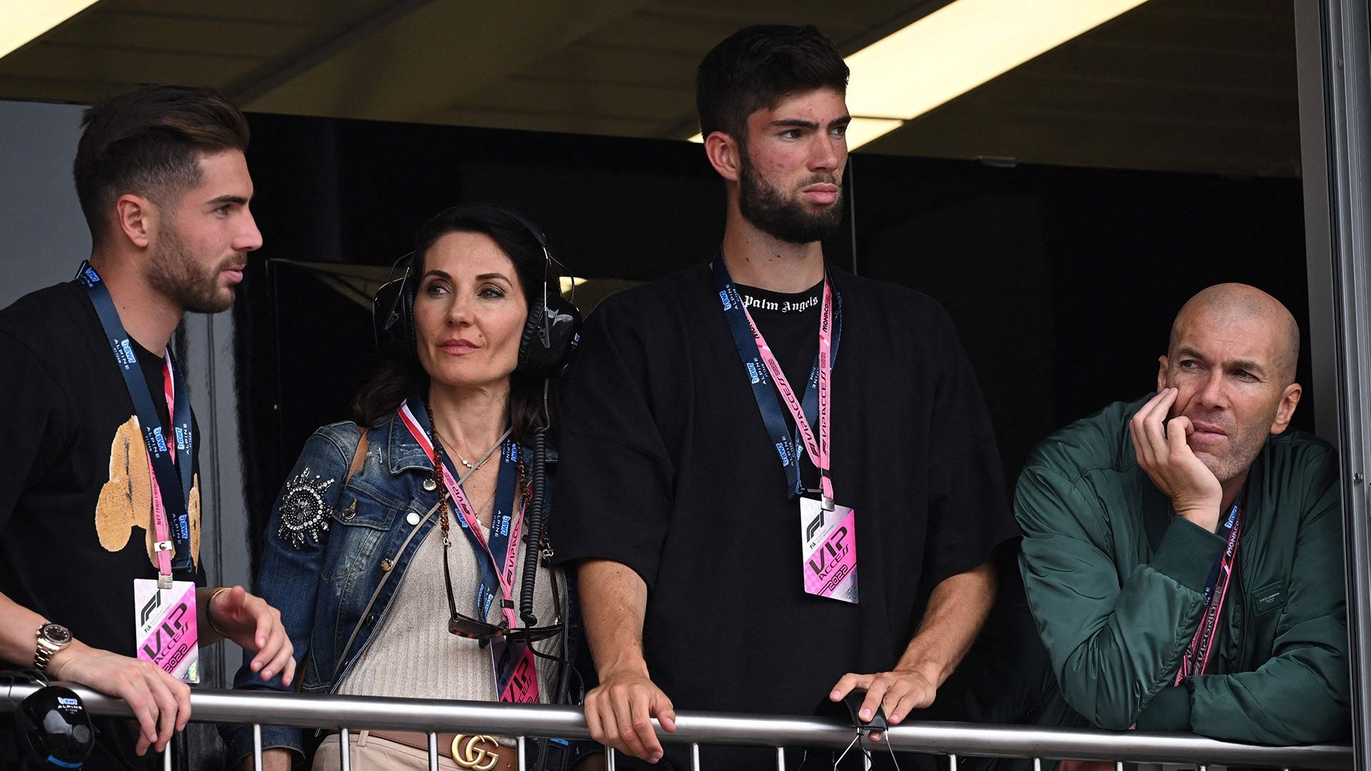 Une partie de la famille Zidane, à Monaco
