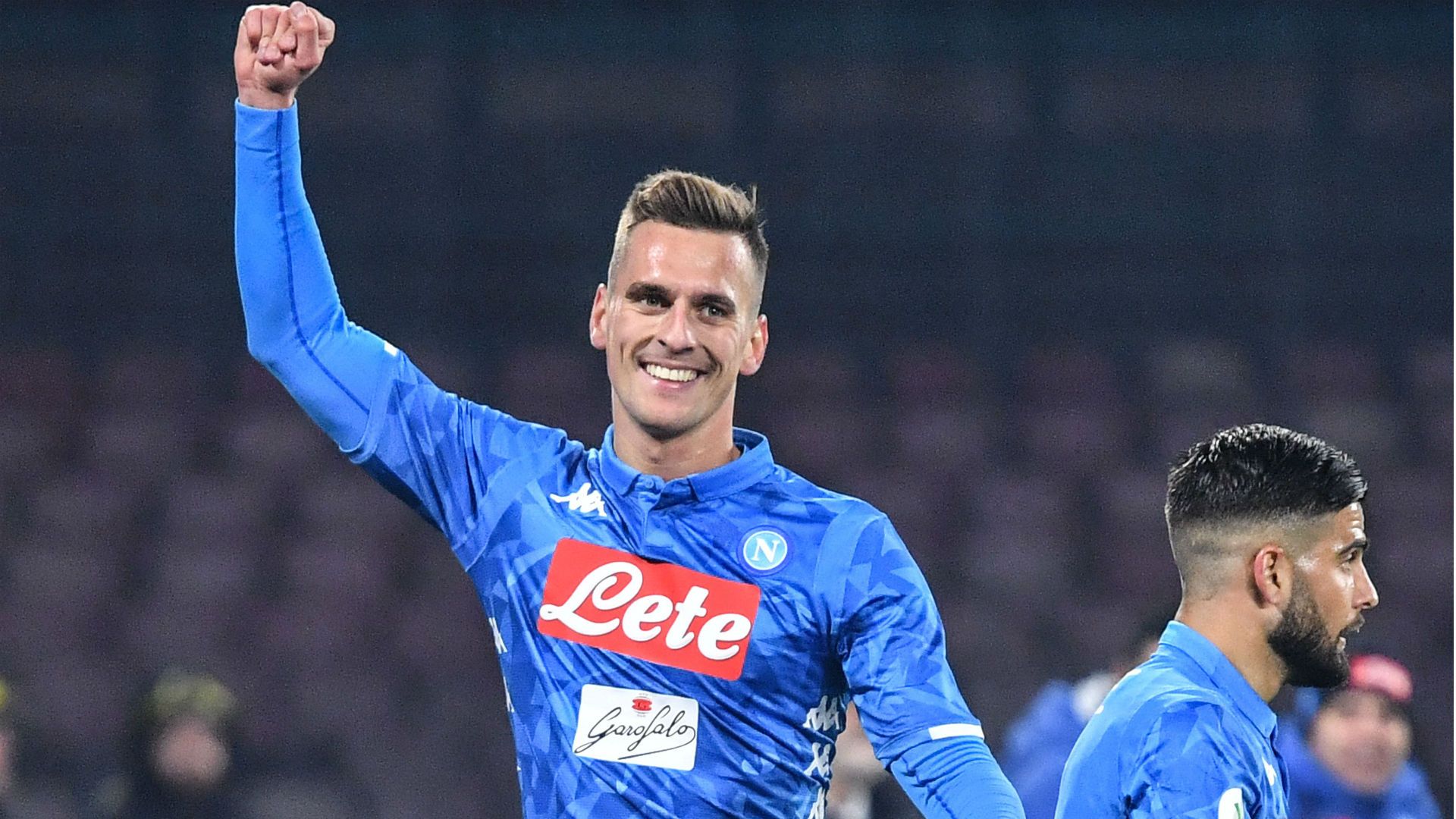 Arek Milik Napoli Sassuolo Coppa Italia