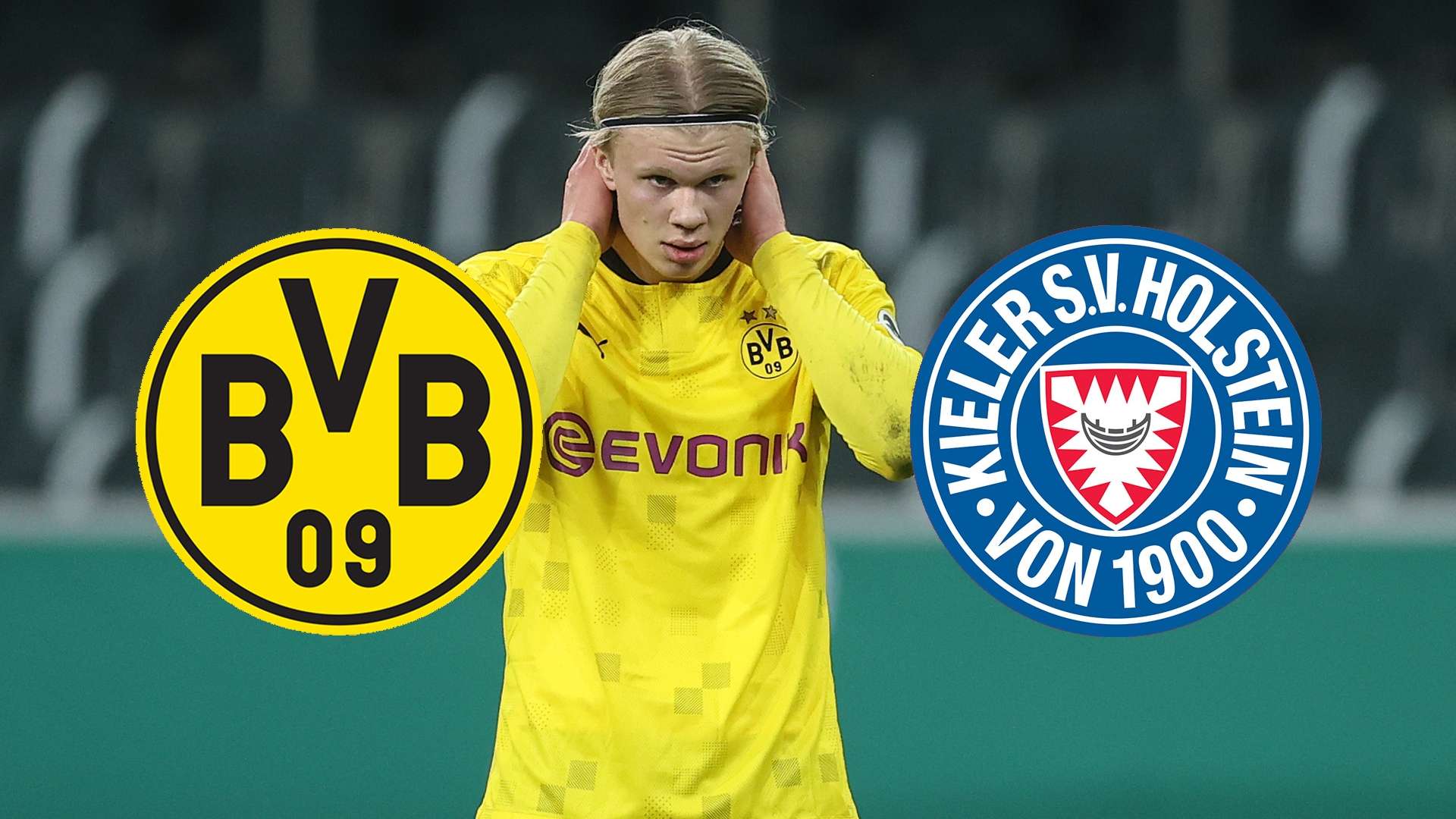 GFX Haaland Kiel Dortmund 2021