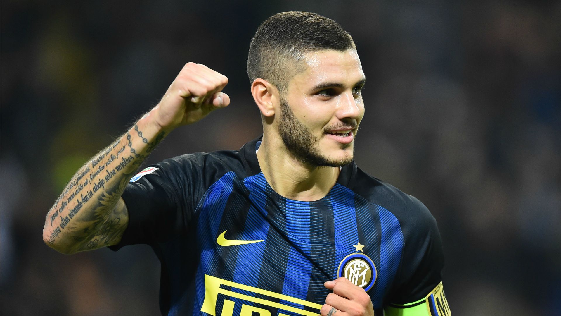 Mauro Icardi celebrating Inter Torino Serie A 26102016
