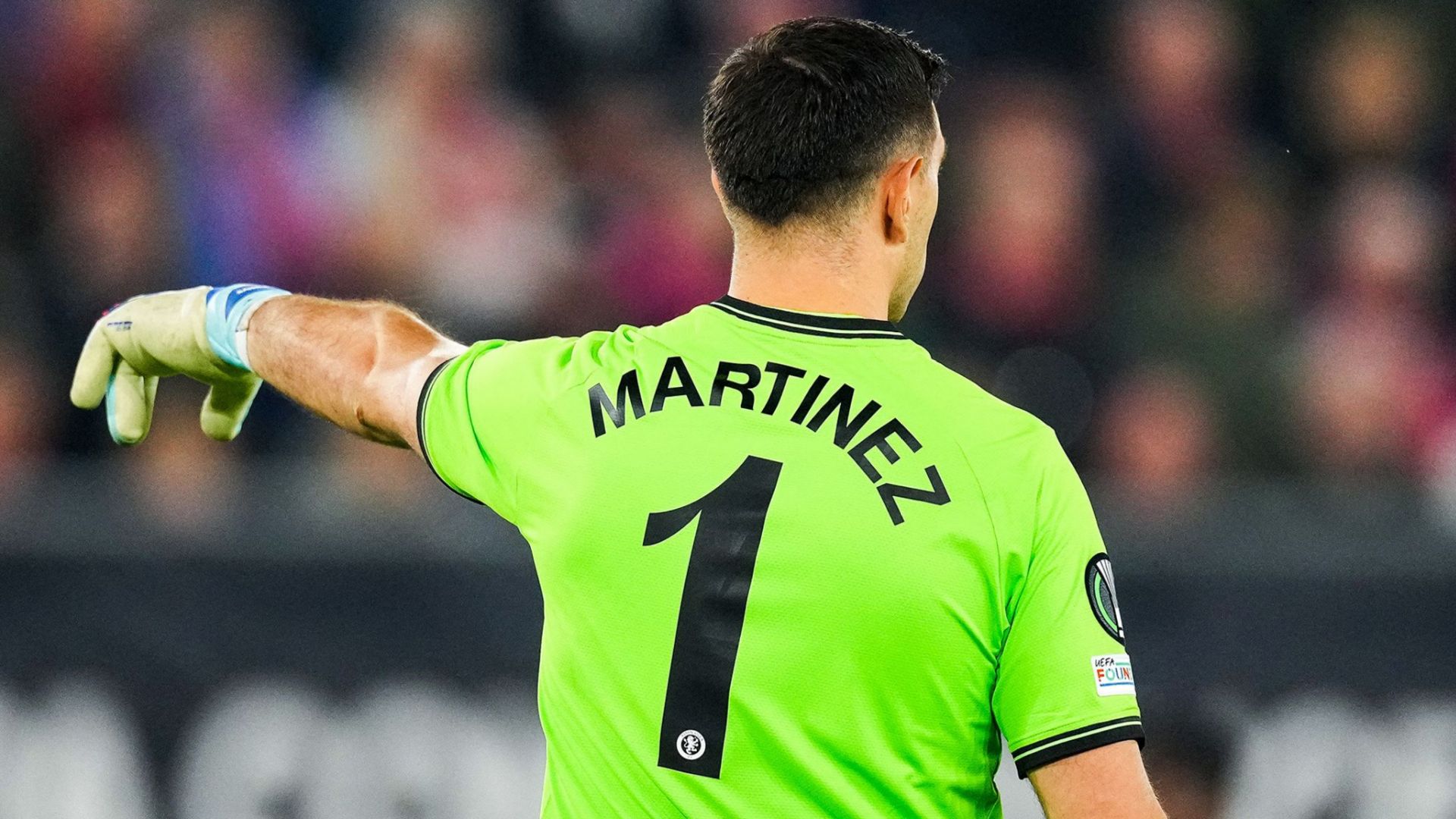 Emi Martinez Aston Villa back