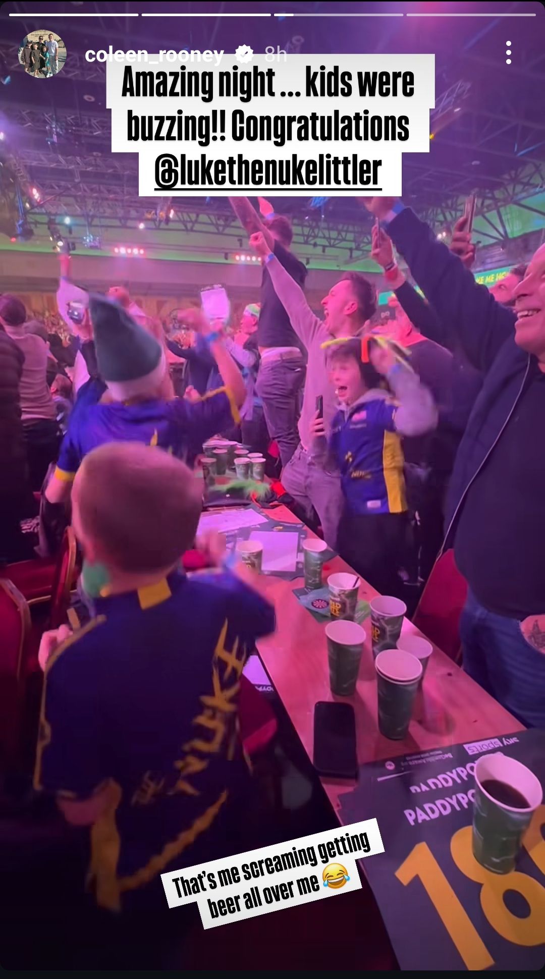 Coleen Rooney Luke Littler