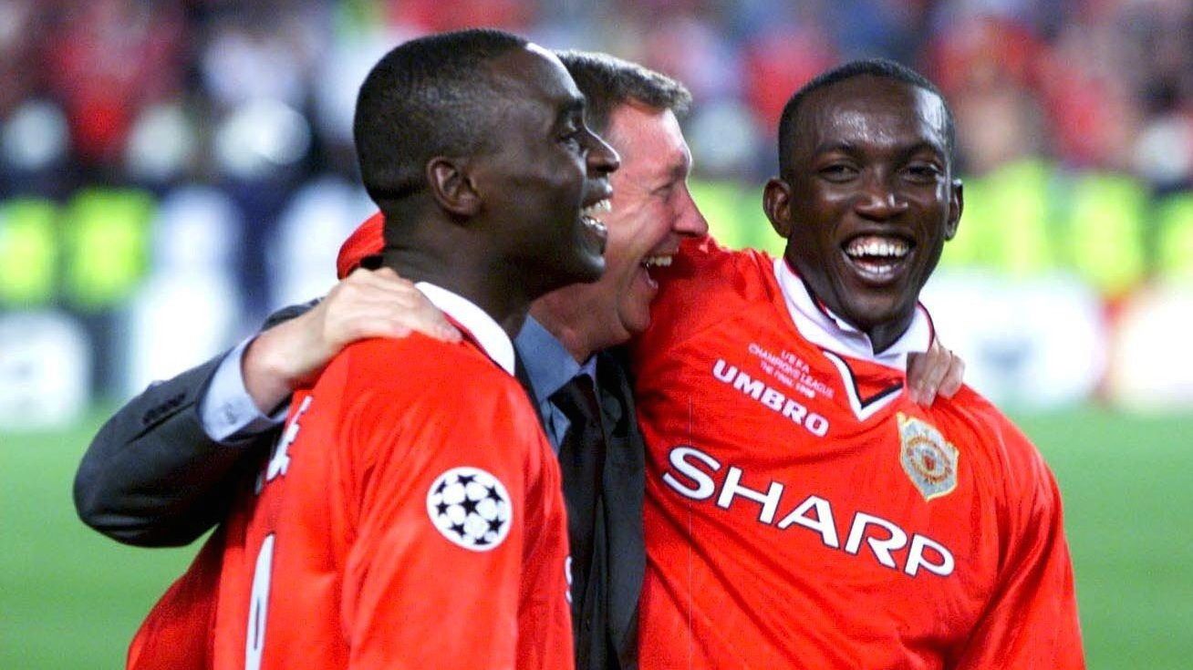 Andy Cole Dwight Yorke Sir Alex Ferguson Manchester United
