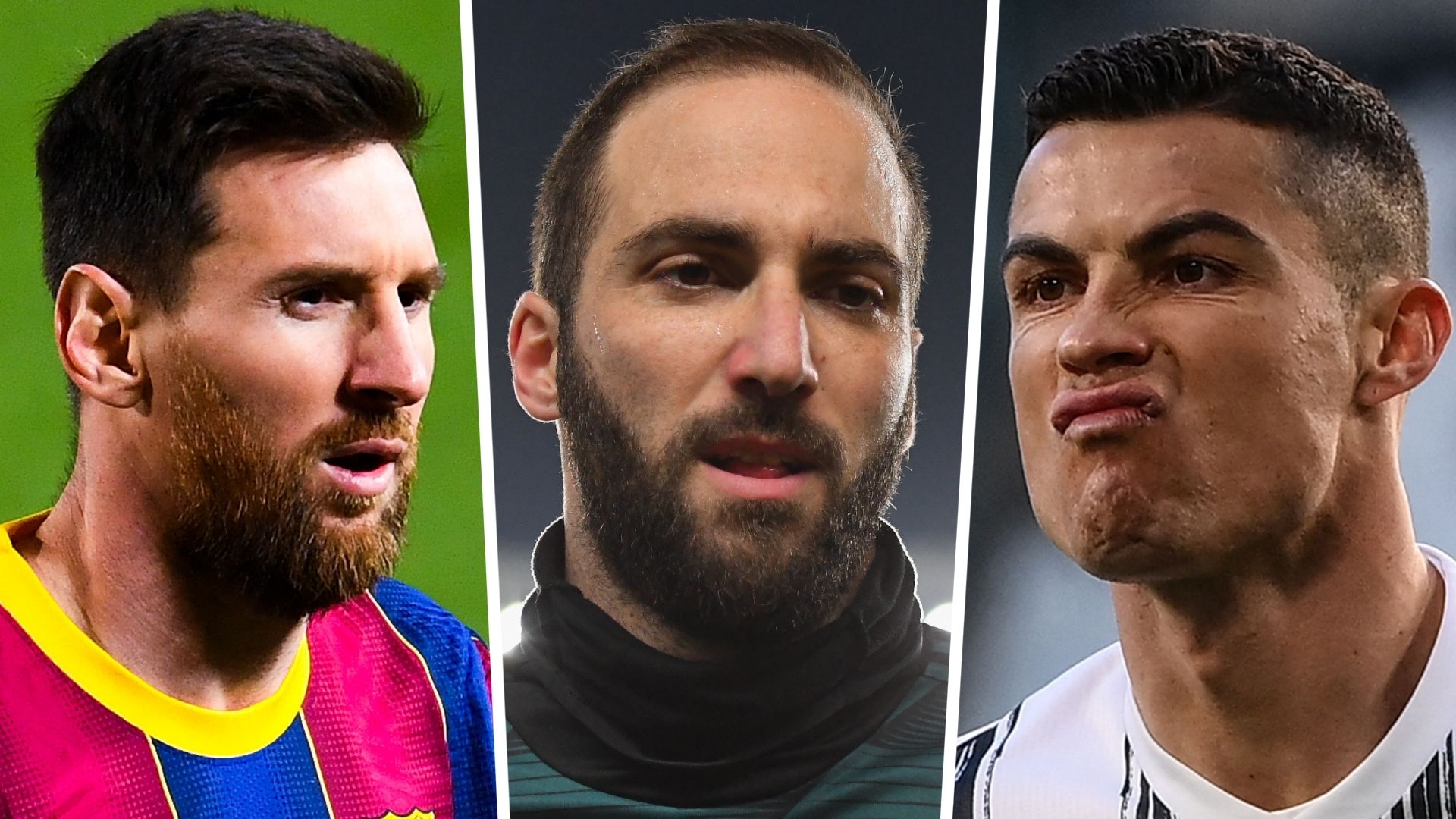 Messi, Higuain, Cristiano Ronaldo