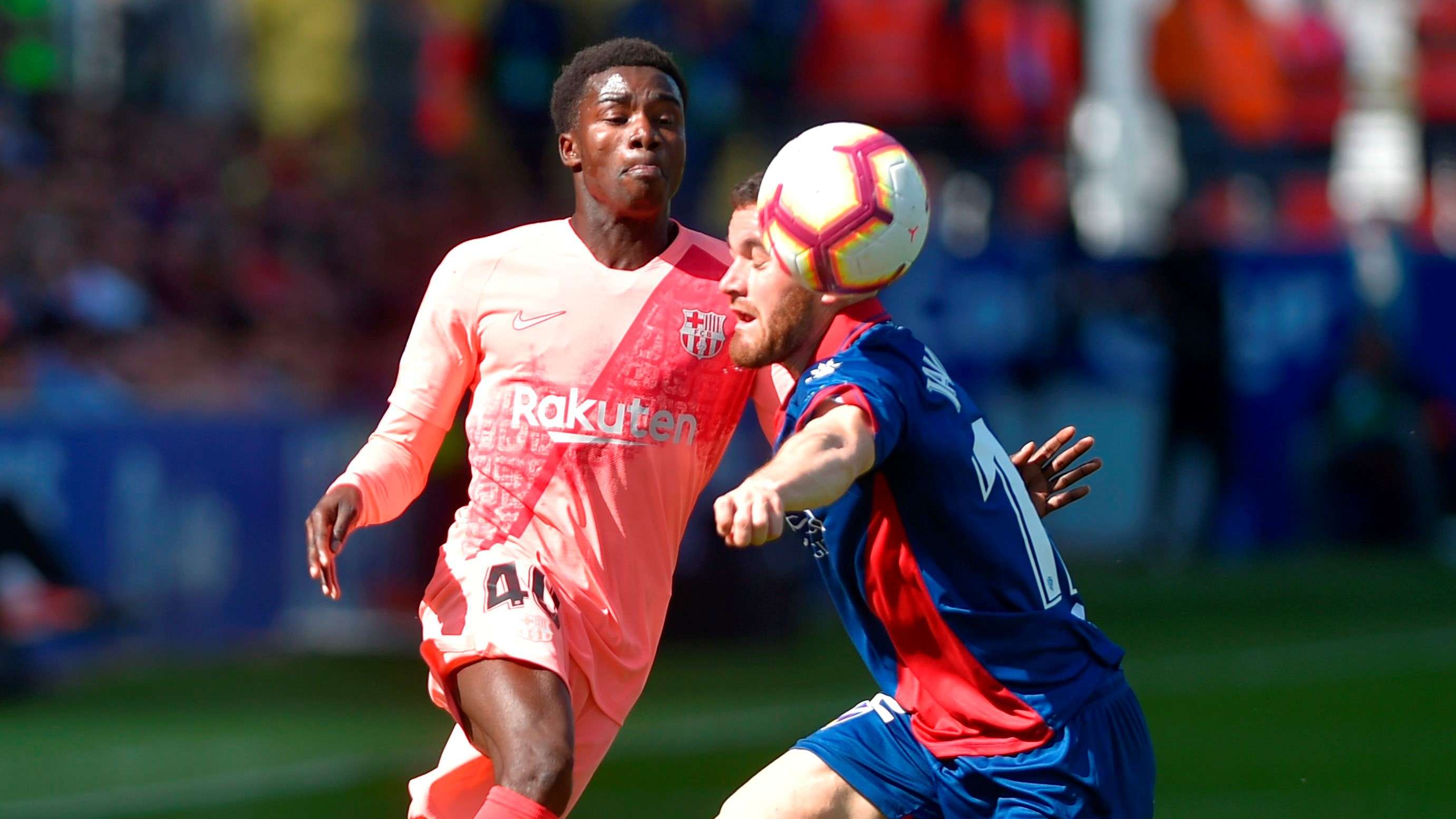 Moussa Wagué Javi Galán Huesca Barcelona LaLiga 13042019