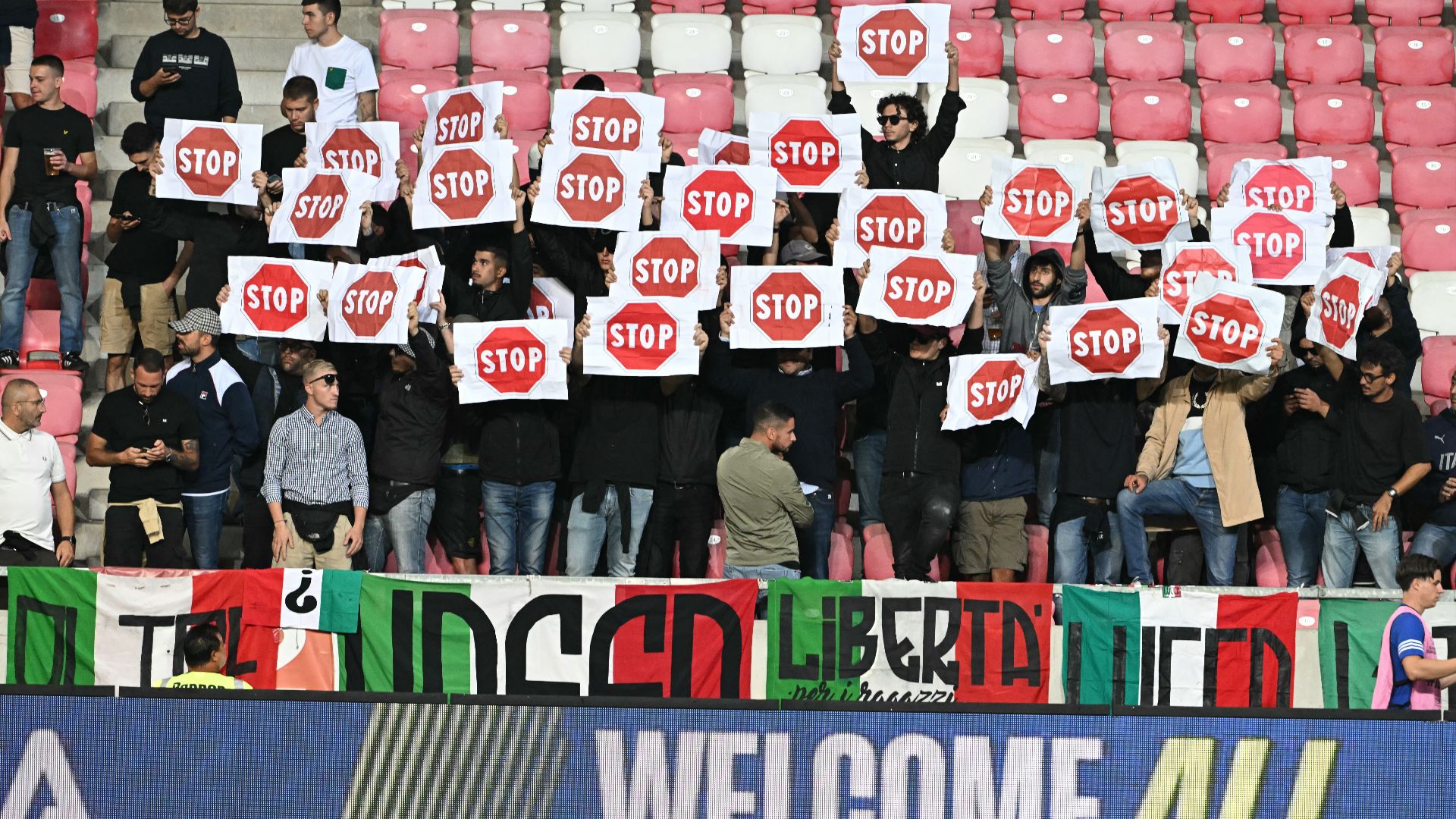 Israele Italia Palestina tifosi