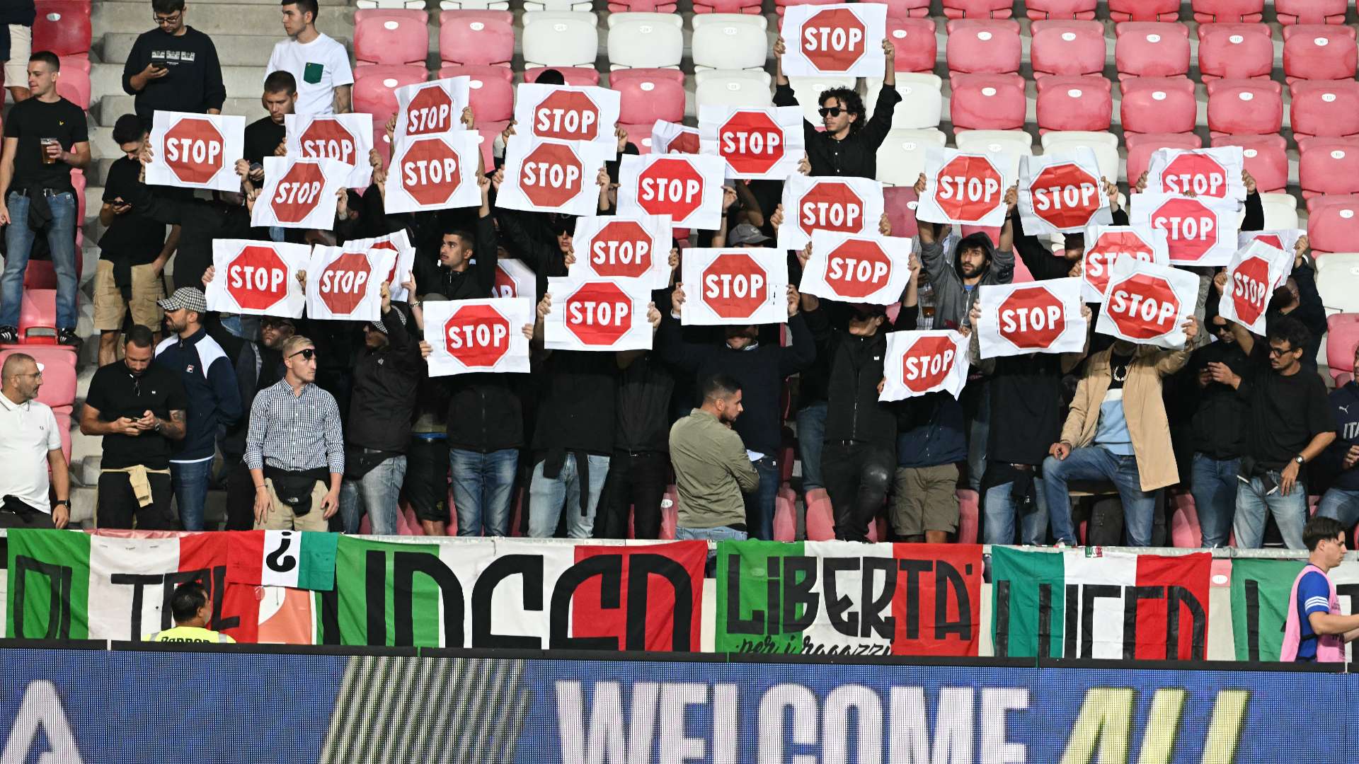 Israele Italia Palestina tifosi