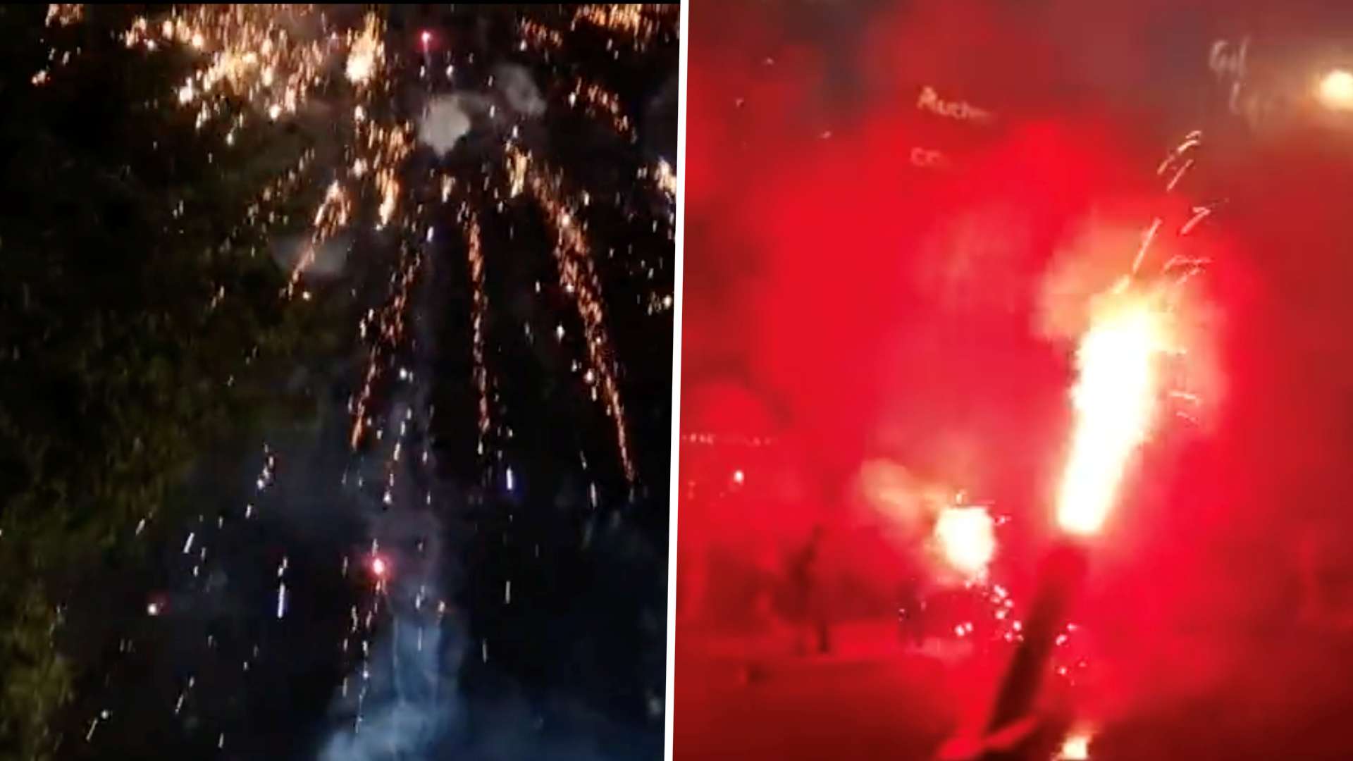 Marseille fireworks flares GFX