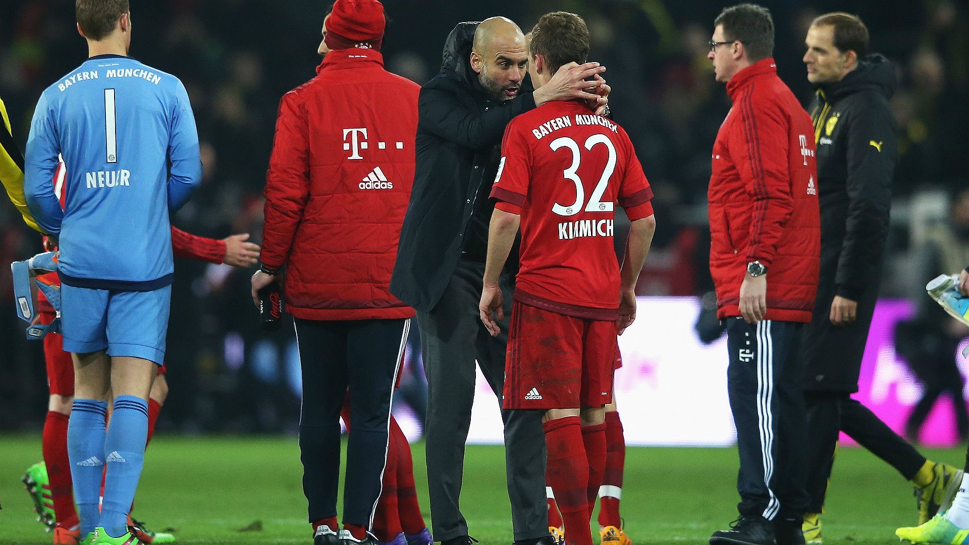 Pep Guardiola Joshua Kimmich Bayern Dortmund