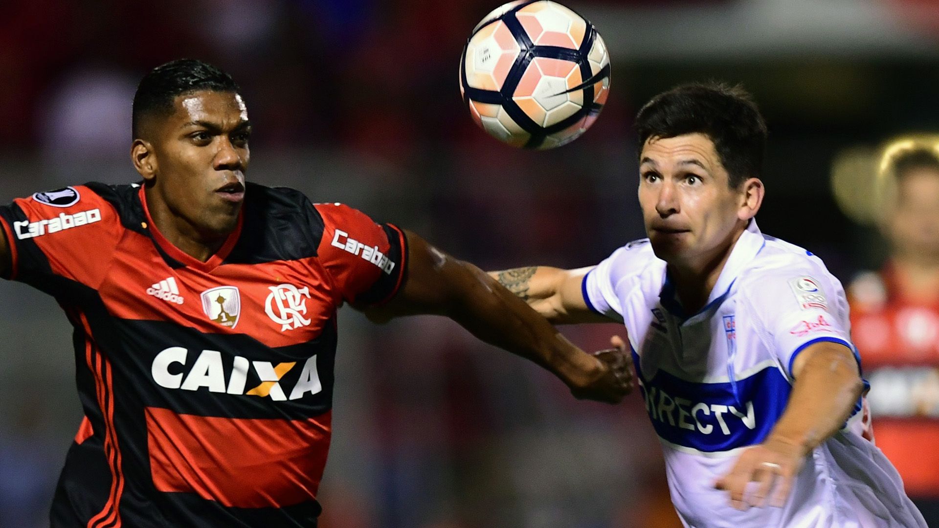 Orlando Berrio German Lanaro Universidad Catolica Flamengo Copa Libertadores 15032017