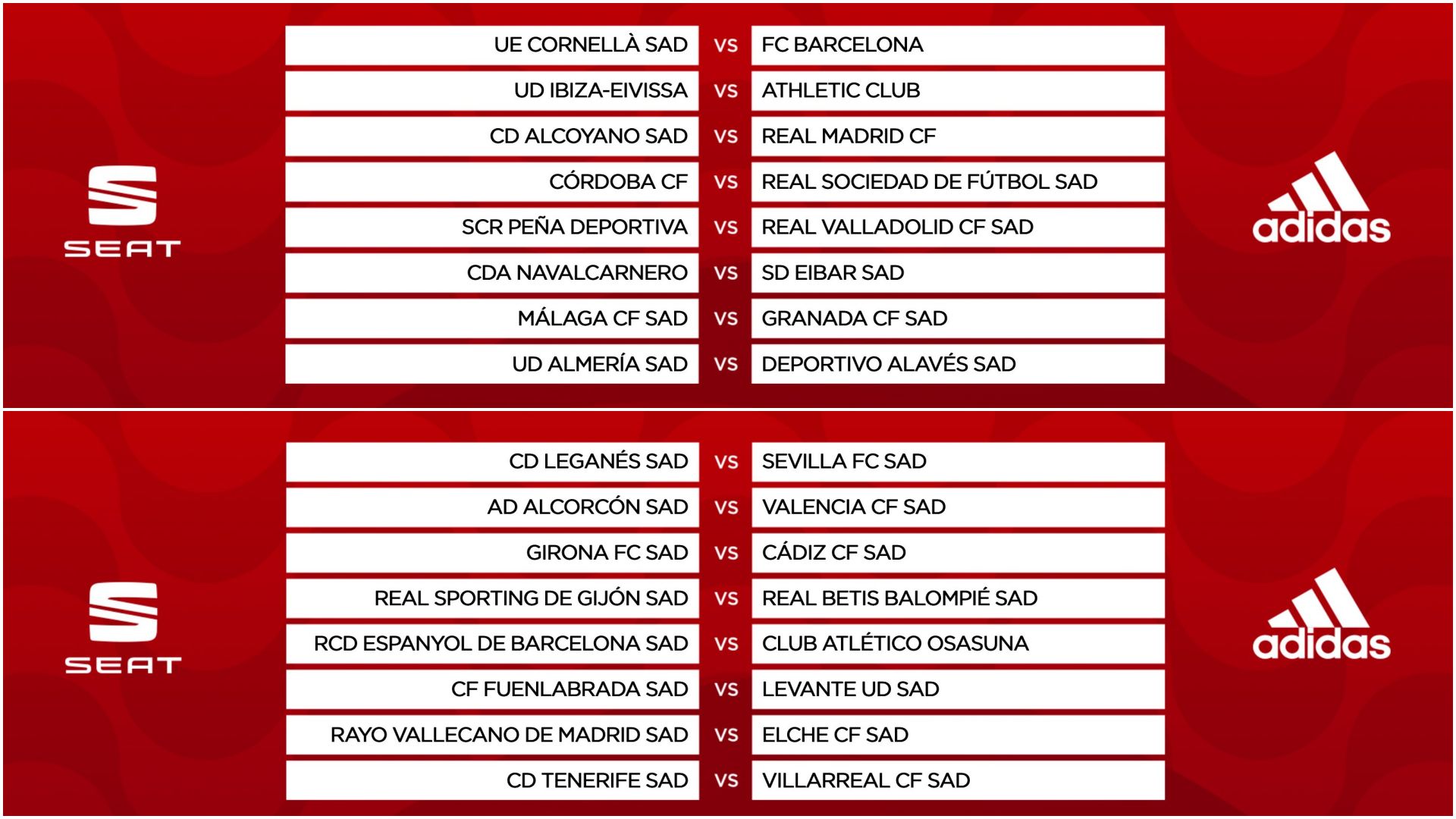 Cruces Copa del Rey dieciseisavs 2021