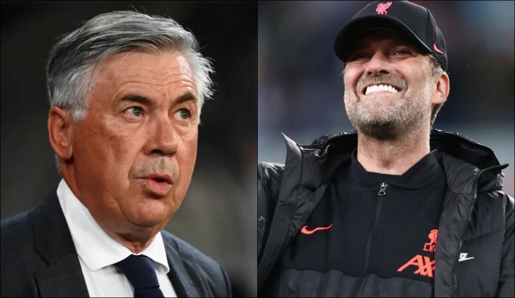 Ancelotti Klopp Real Madrid Liverpool Final Champions League 2022
