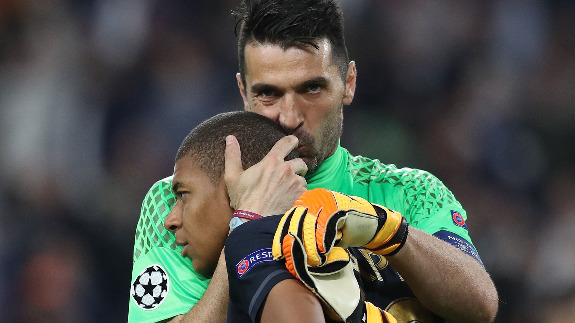 Mbappe Buffon Juventus Monaco Champions League