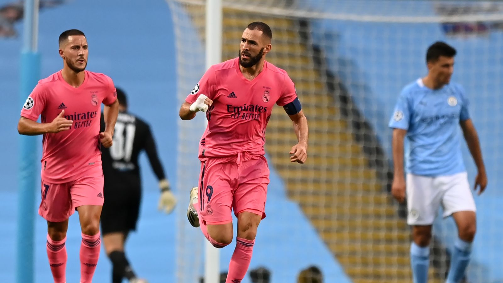 manchester city real madrid uefa champions league benzema hazard