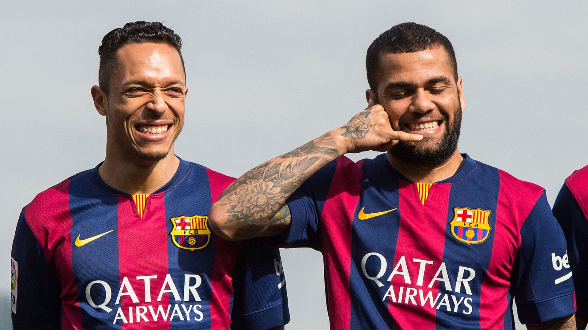 Adriano Correia Dani Alves Barcelona 2015