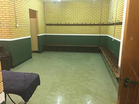 Yeovil Town away dressing room